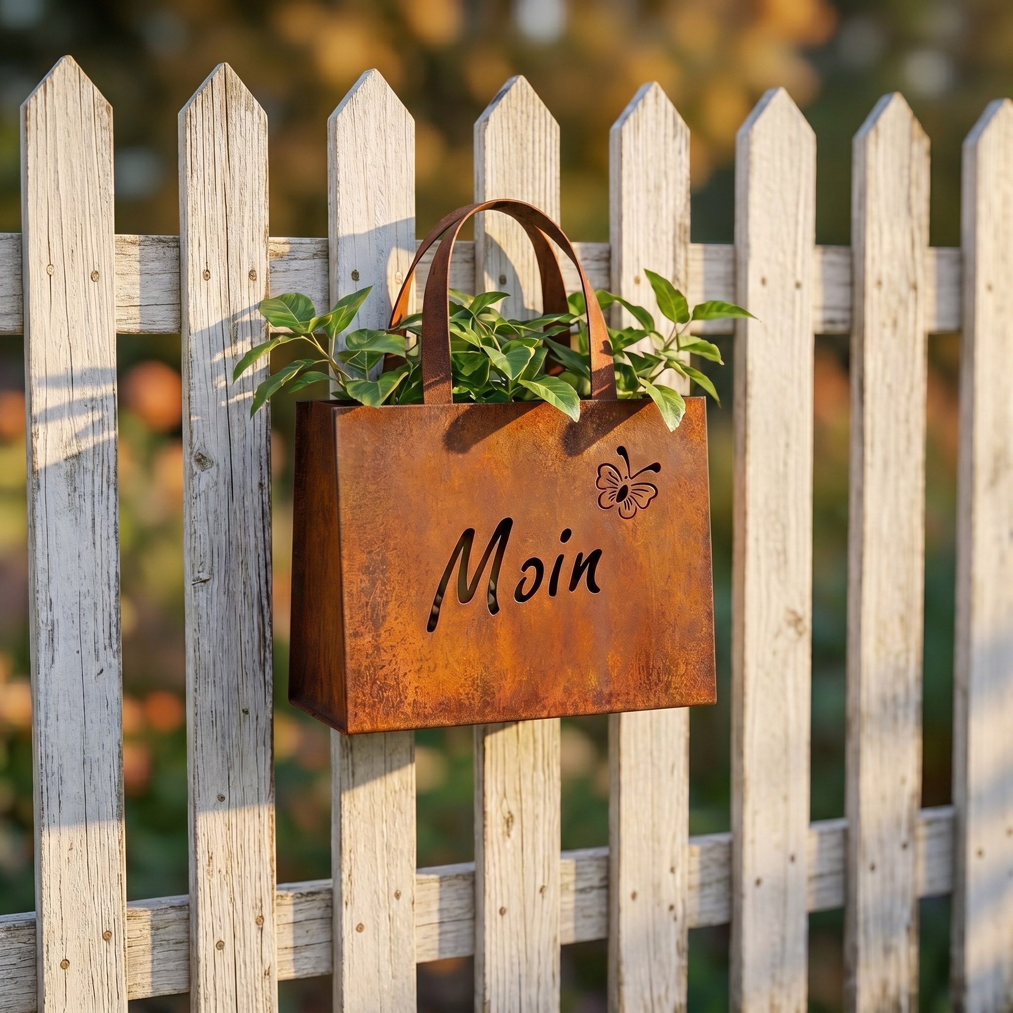 Lron Retro Handbag Wall-Mounted Flower Box