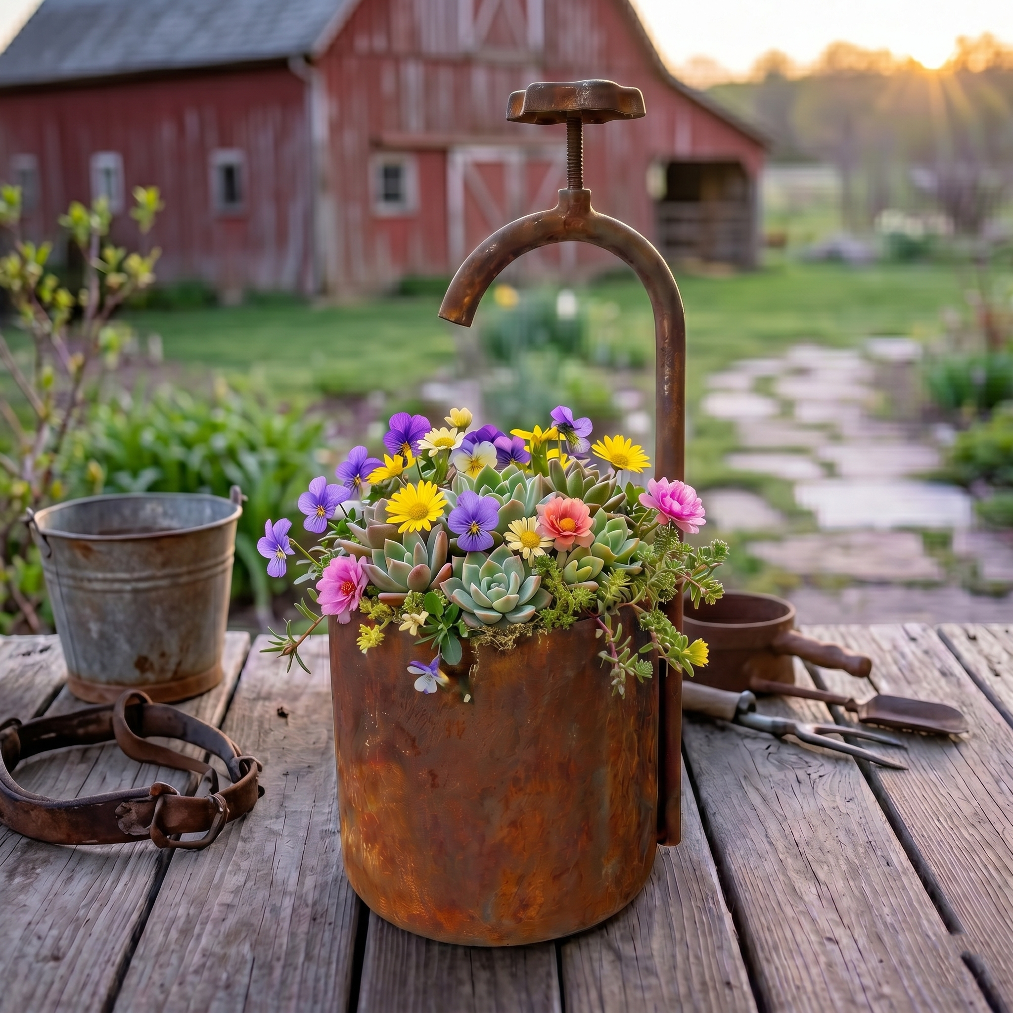 Wrought Iron Flower Pots For Courtyards And Outdoor Gardens