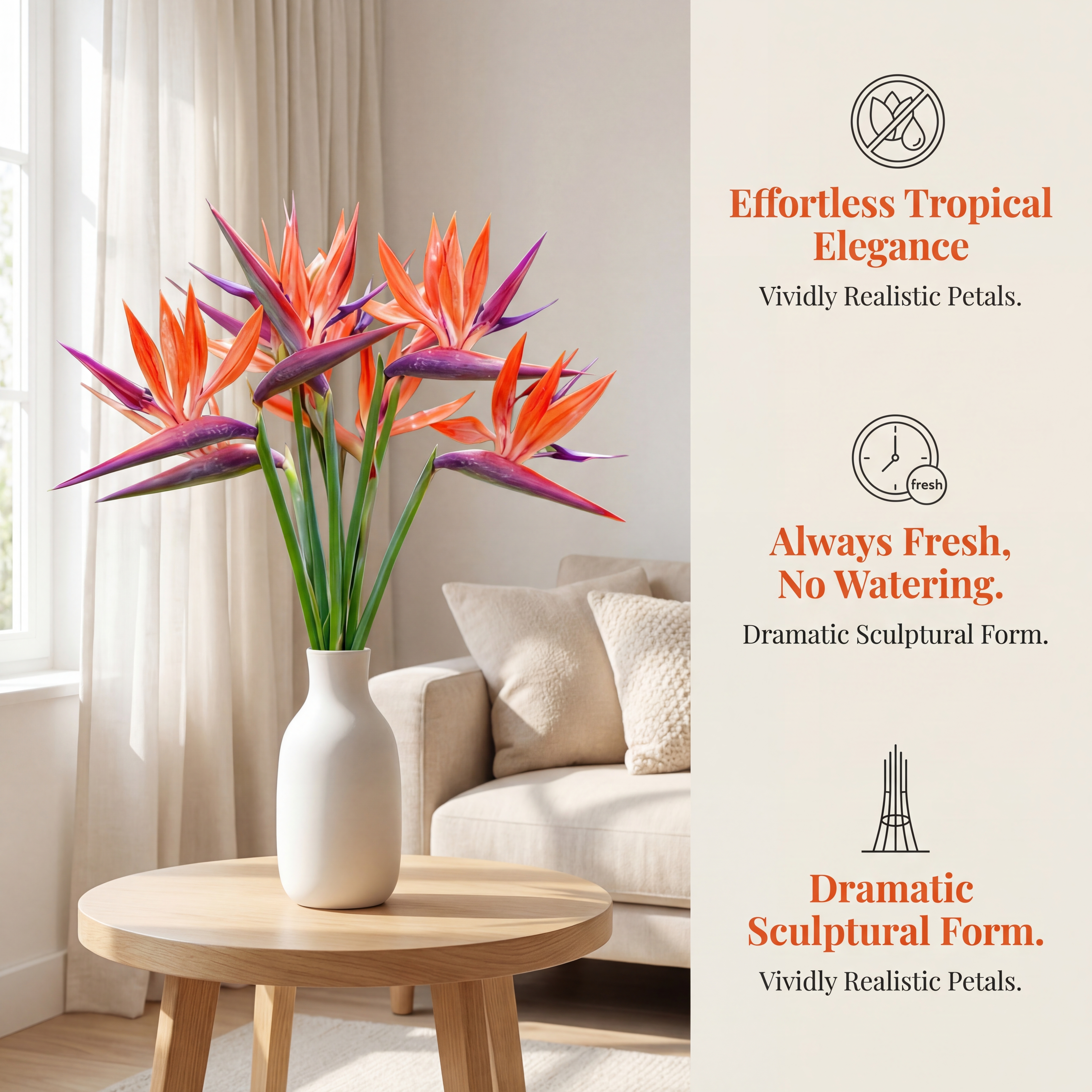 Bird of Paradise Artificial Floral Arrangement