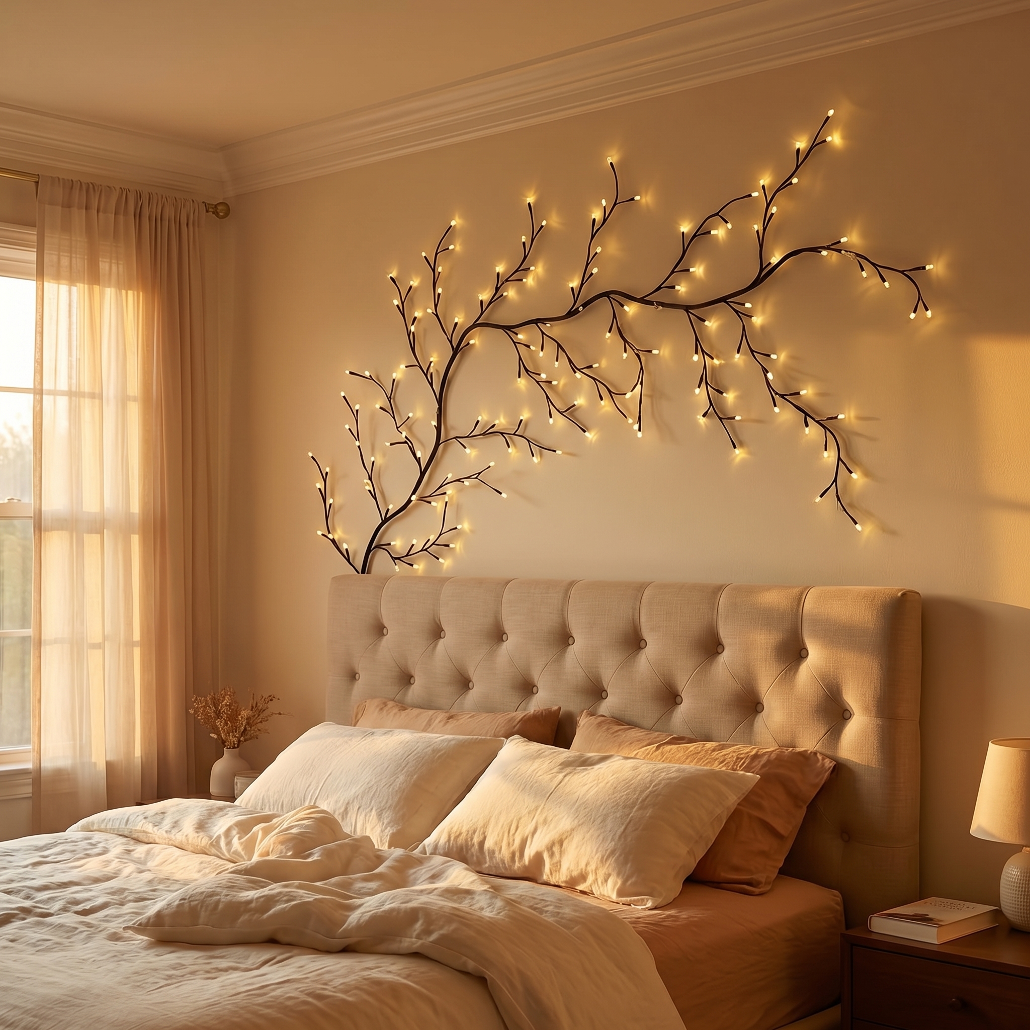 LED Atmospheric Rattan Decorative Lamp Shape Simulated Tree Branch Lamp