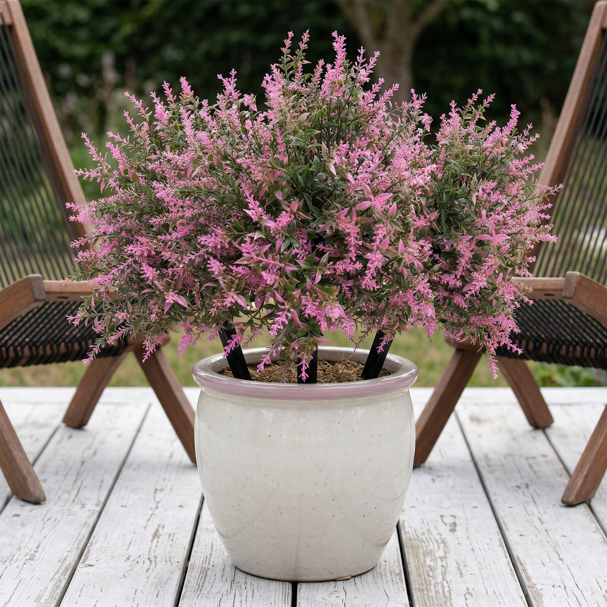 Artificial Lavender with Ground Stake