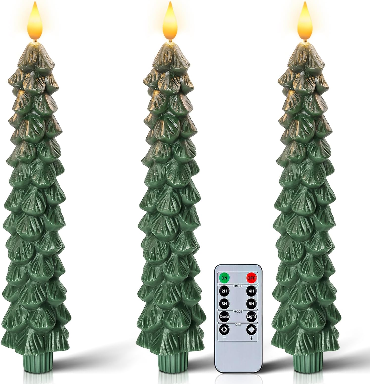 Christmas Tree Candles with Remote