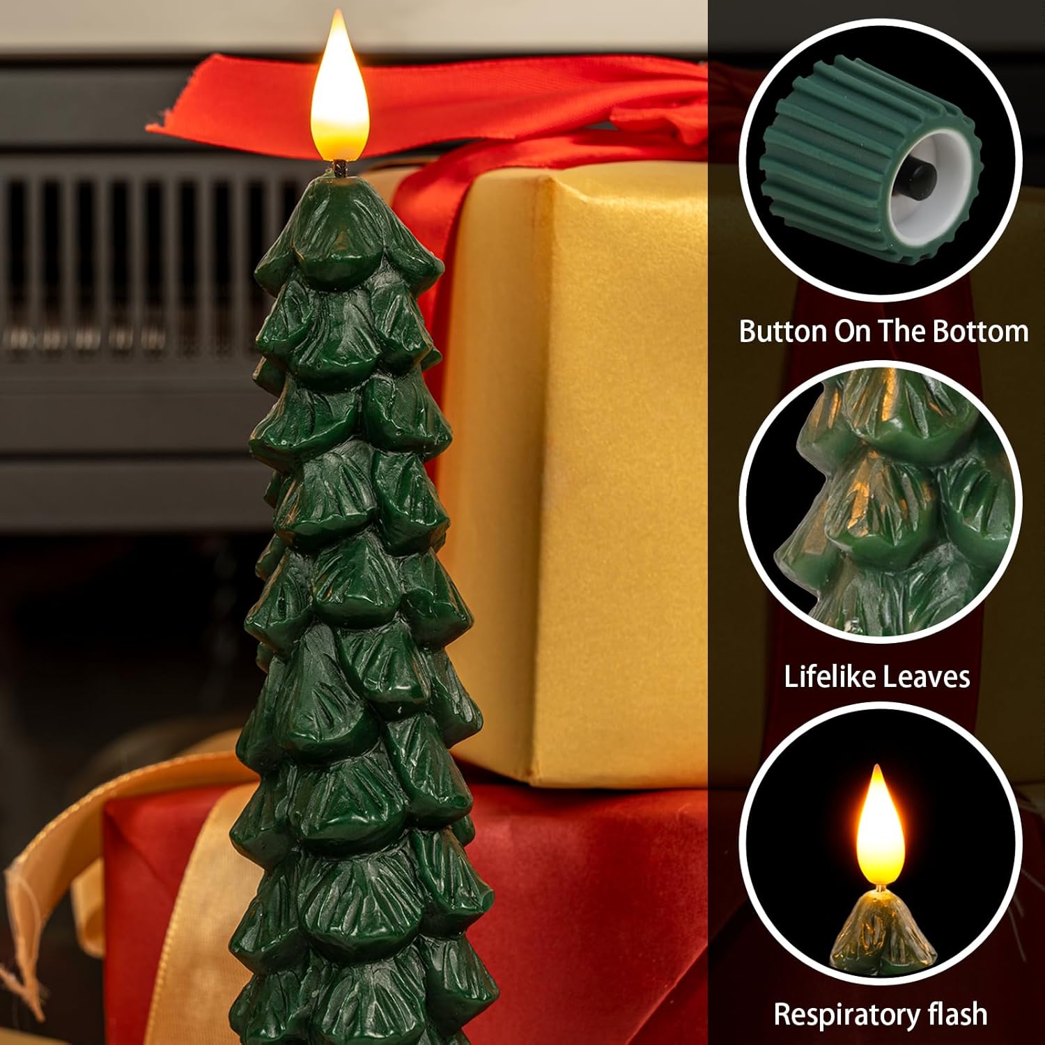 Christmas Tree Candles with Remote