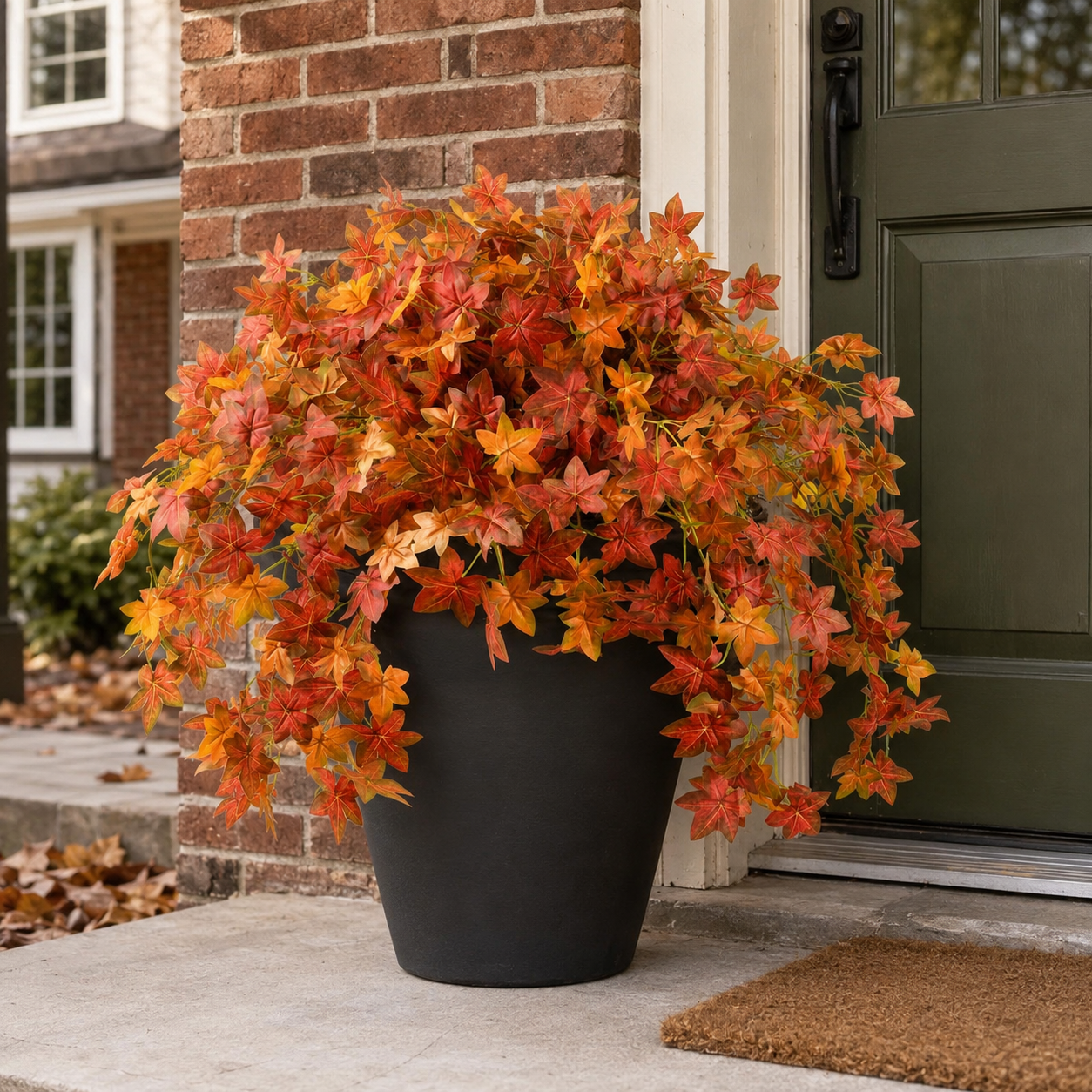 Artificial Cascading Maple Leaf Bush
