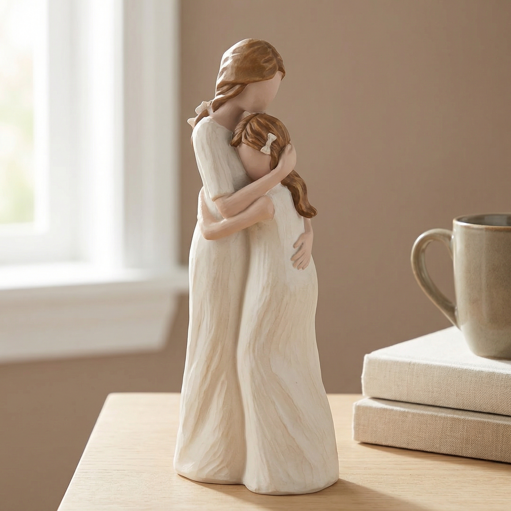 Mother & Daughter Hug Figurine
