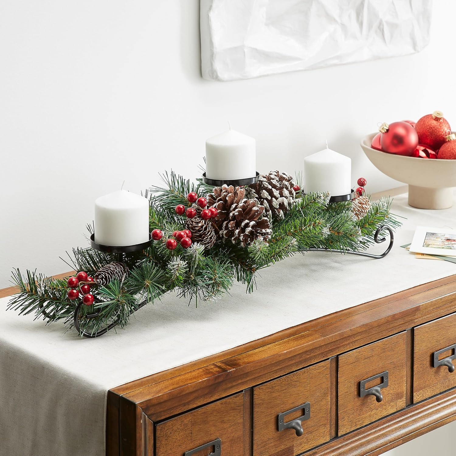 Artificial Christmas Centerpiece