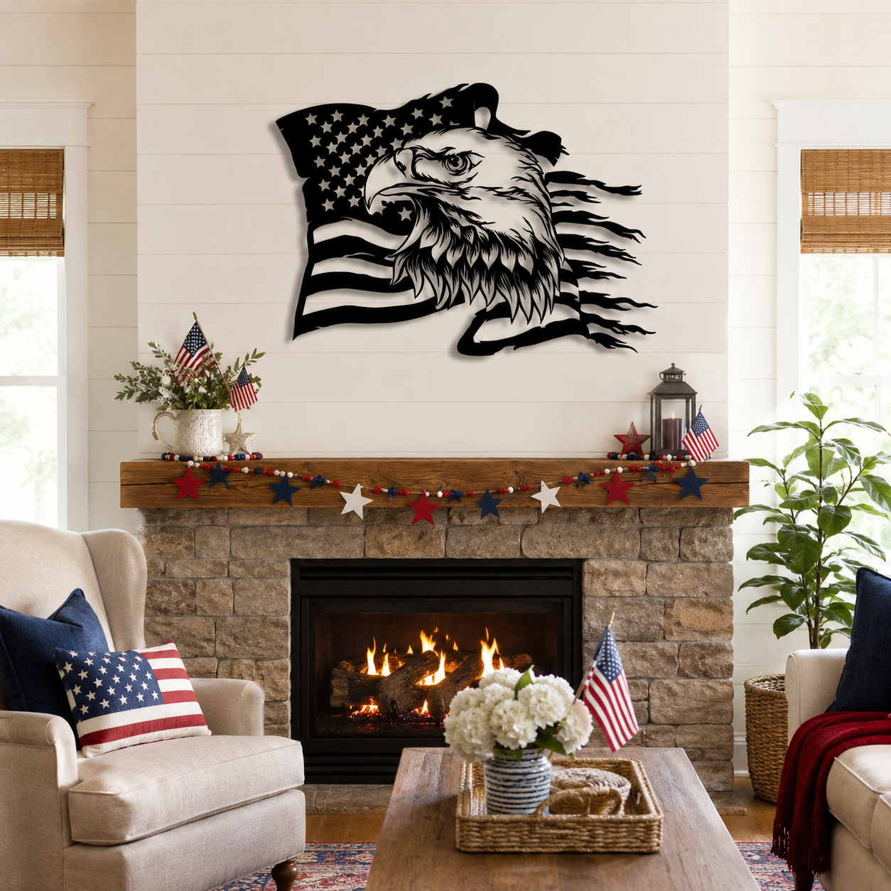 American Eagle Metal Wall Art