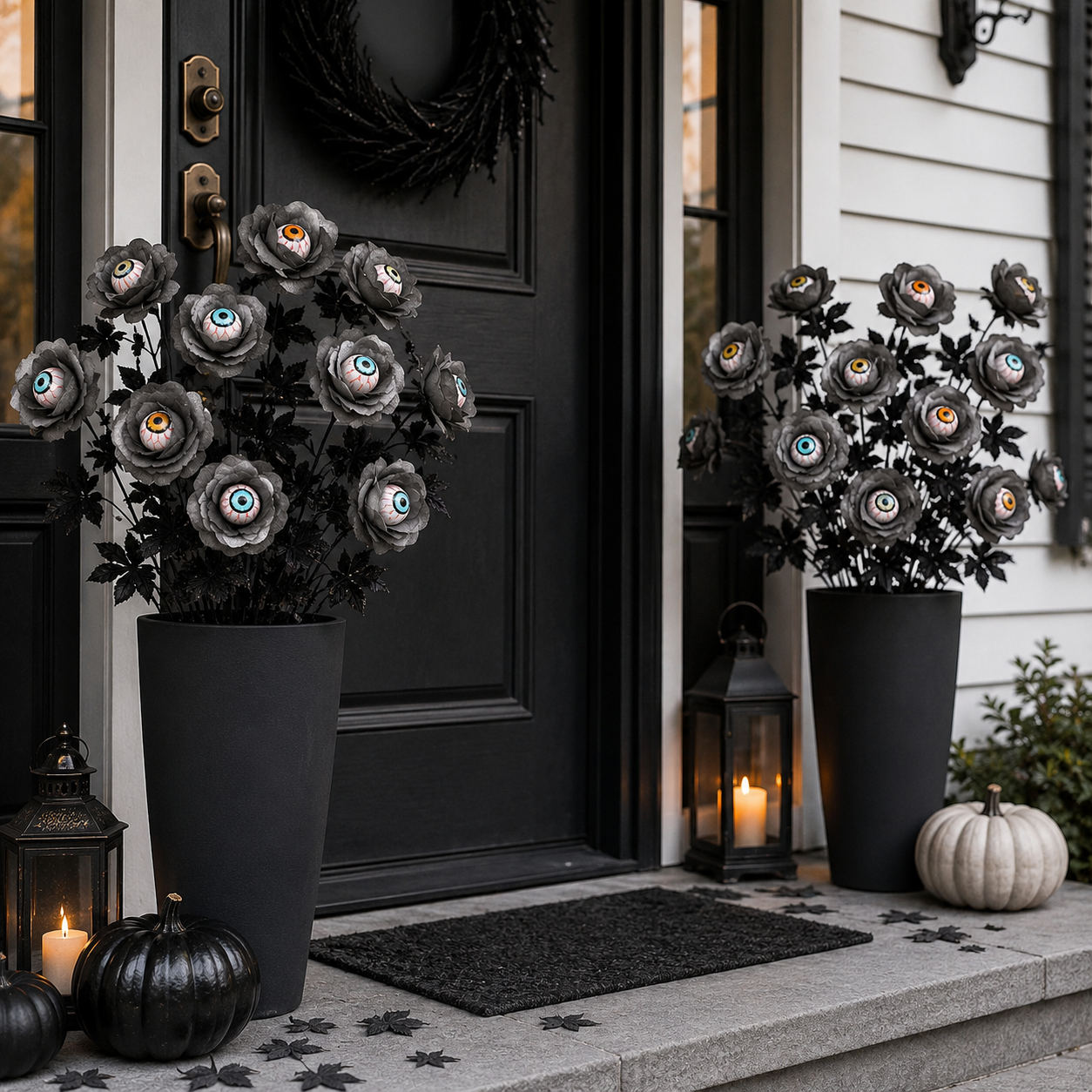 Halloween Eyeball Rose Stems