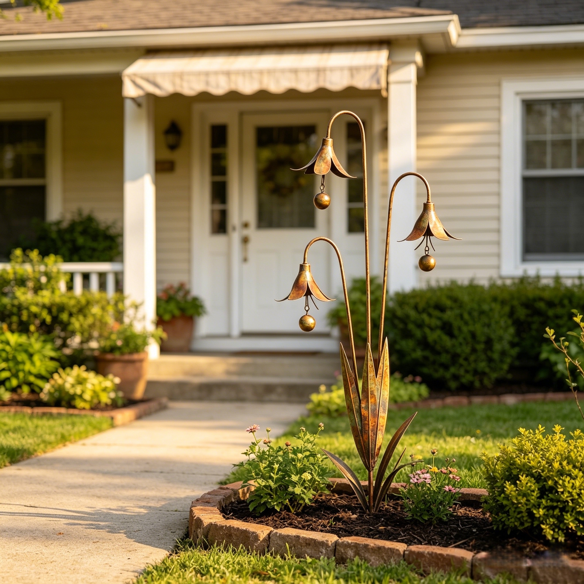 Triple Bluebells Garden Stake