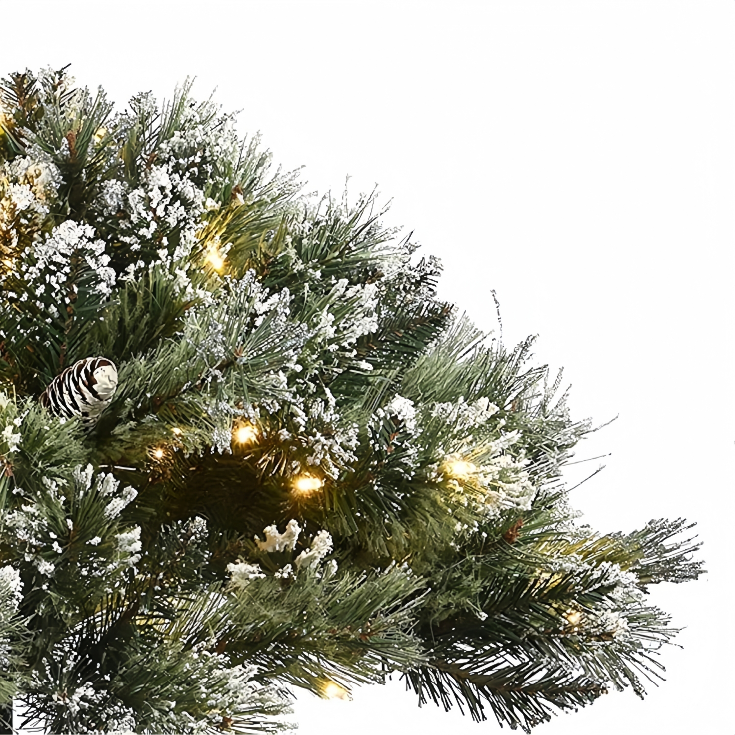 Pre-lit Artificial Christmas Tree Urn Filler