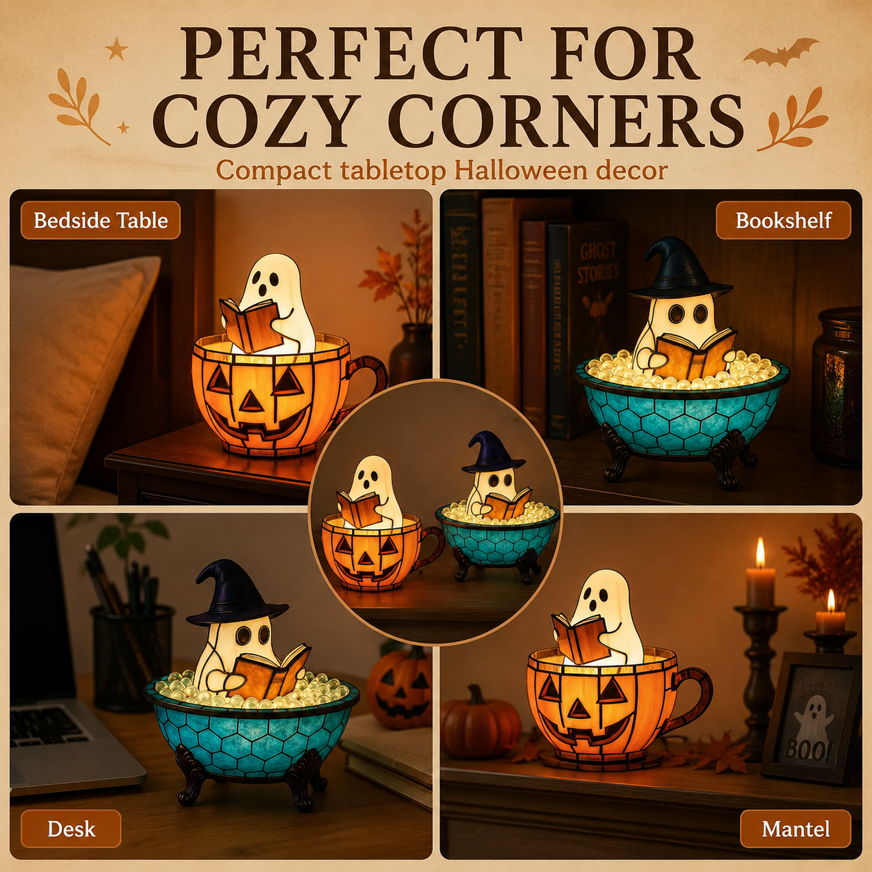 Halloween Ghost Reading Lamp