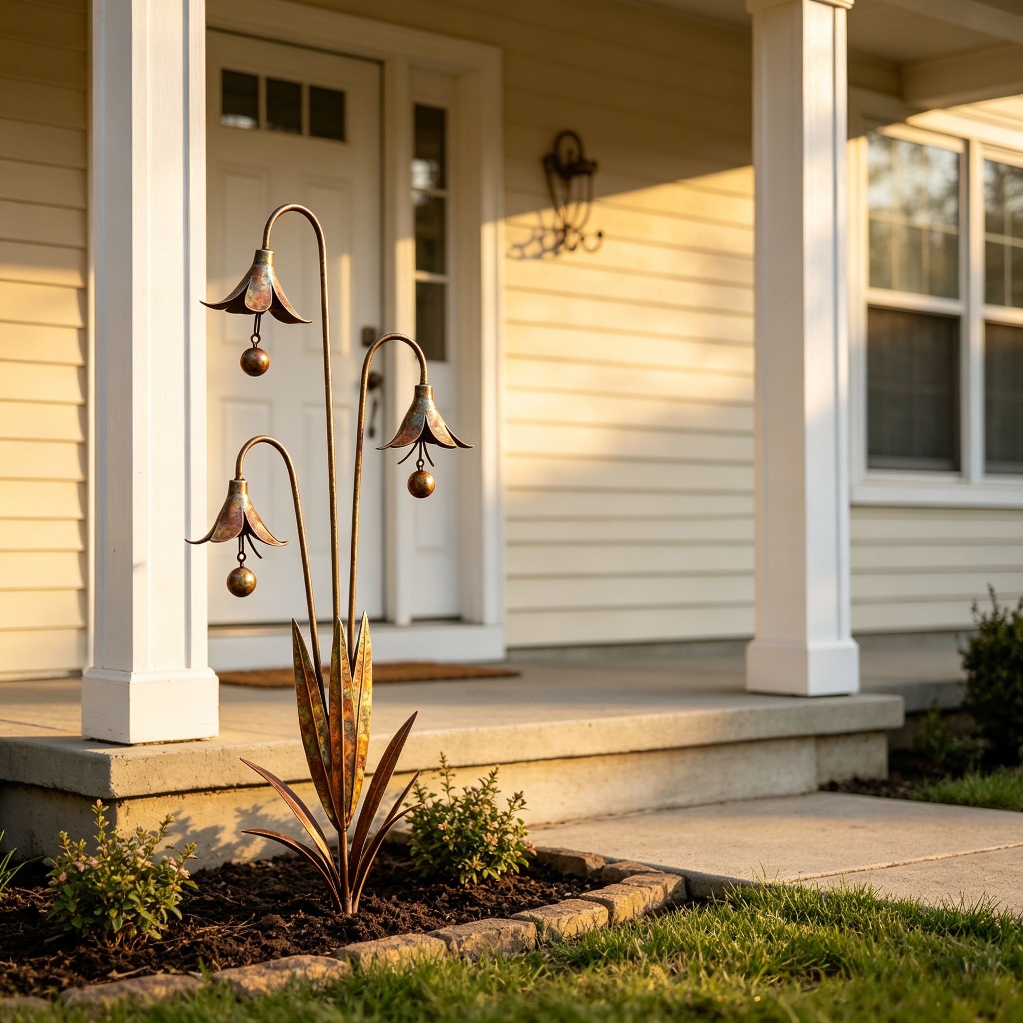 Triple Bluebells Garden Stake