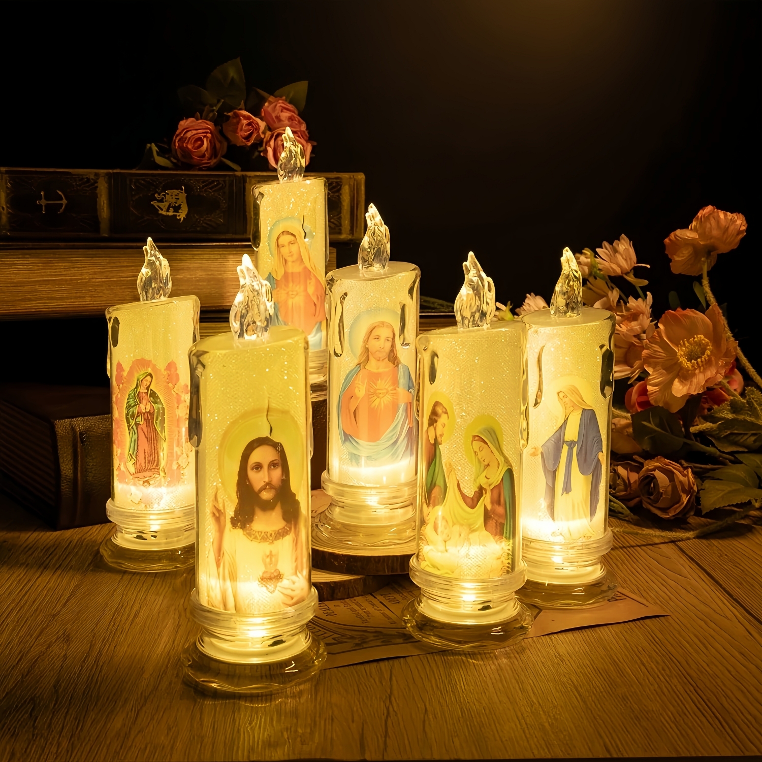Led Prayer Flameless Candles