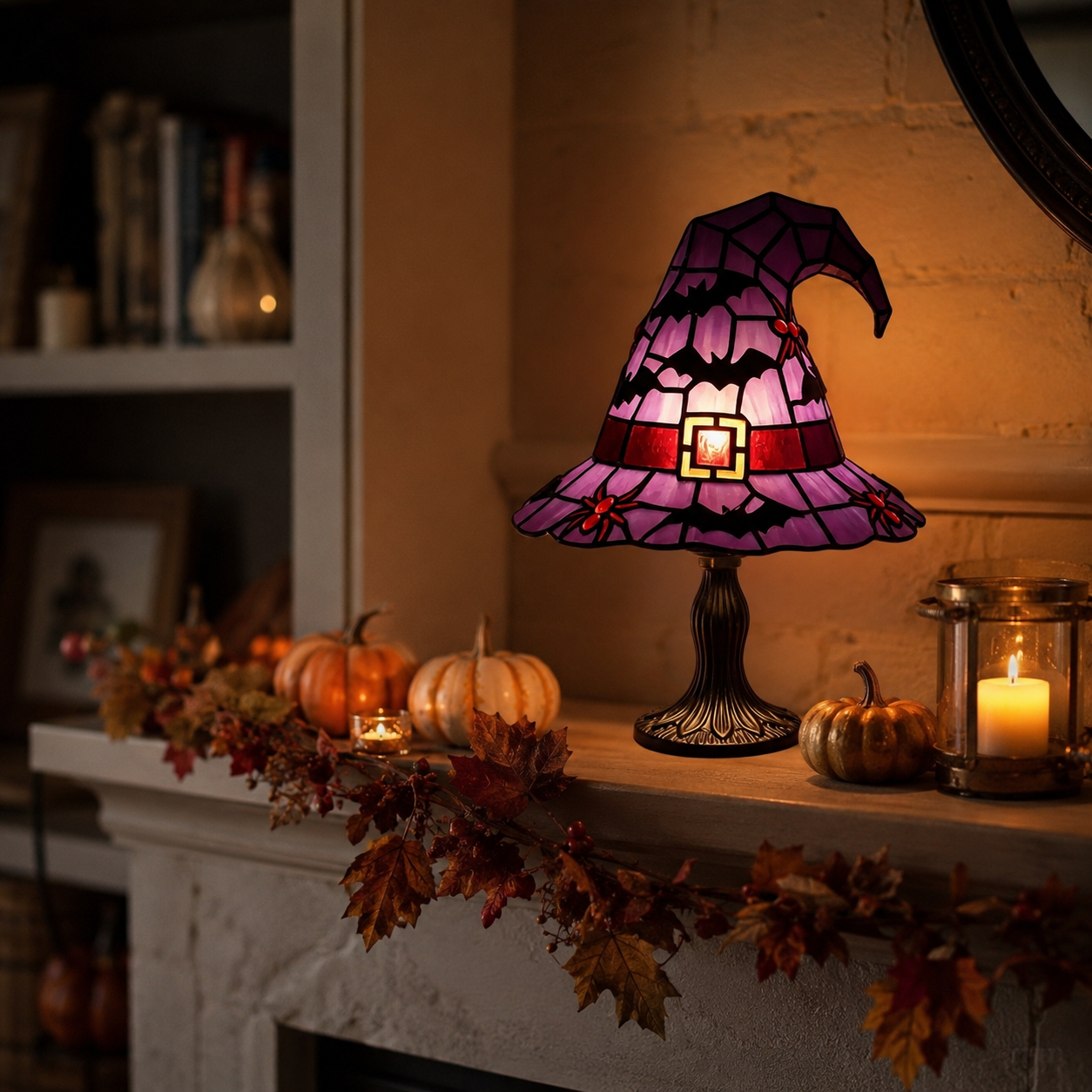 Halloween Witch Hat Table Lamp