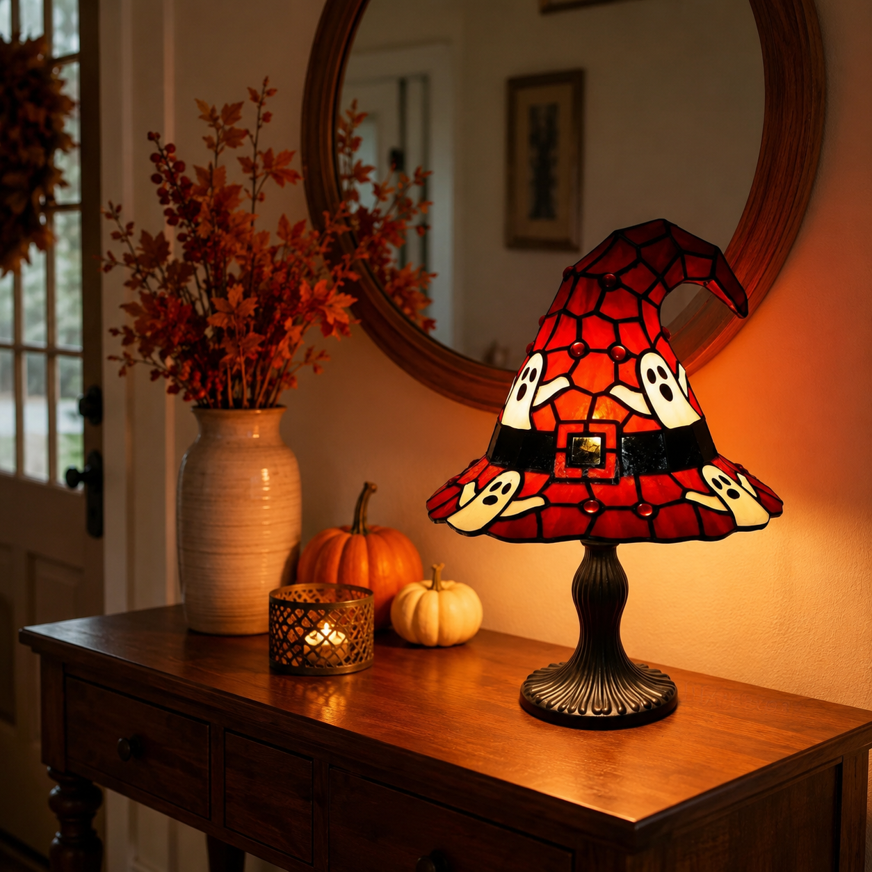 Halloween Witch Hat Table Lamp