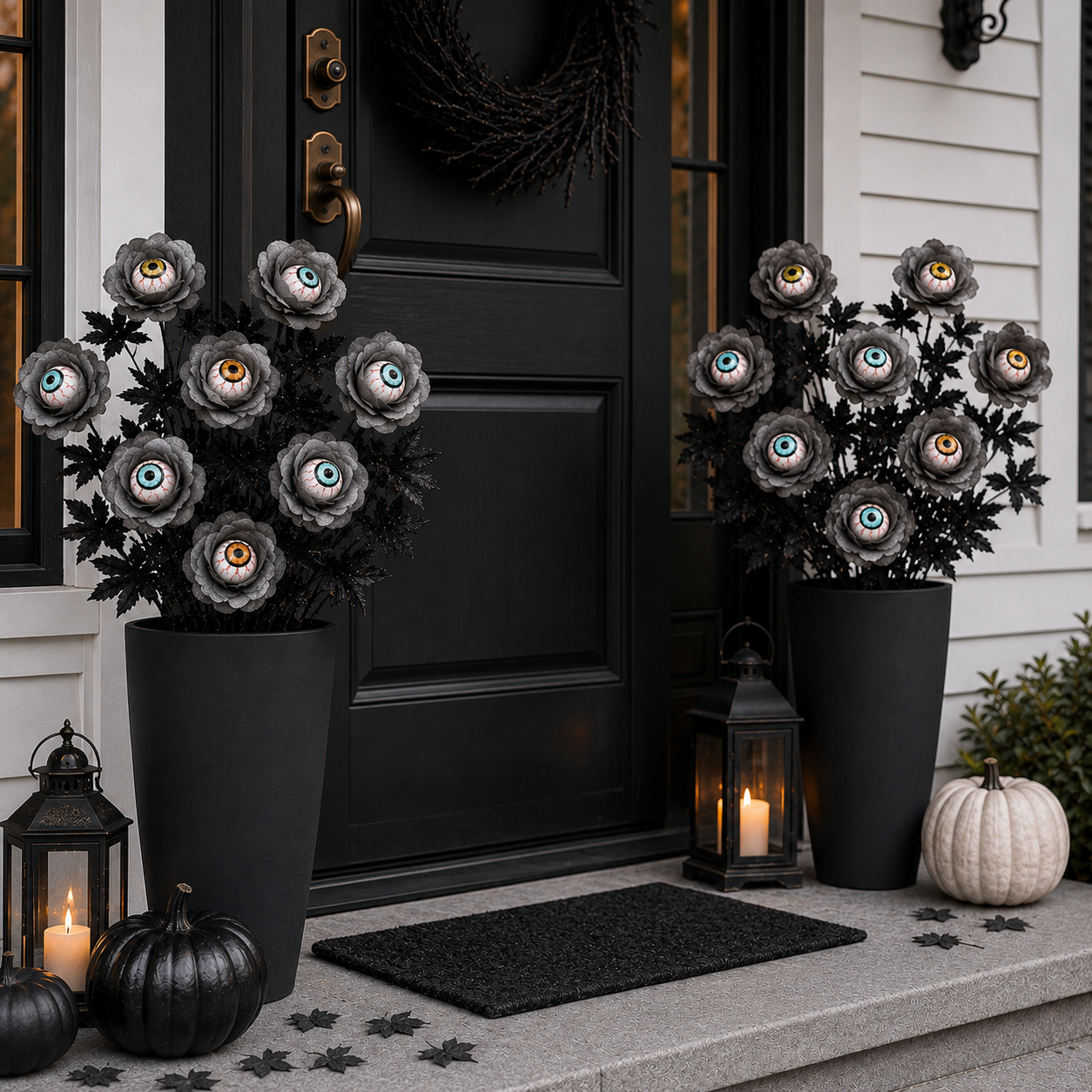 Halloween Eyeball Rose Stems