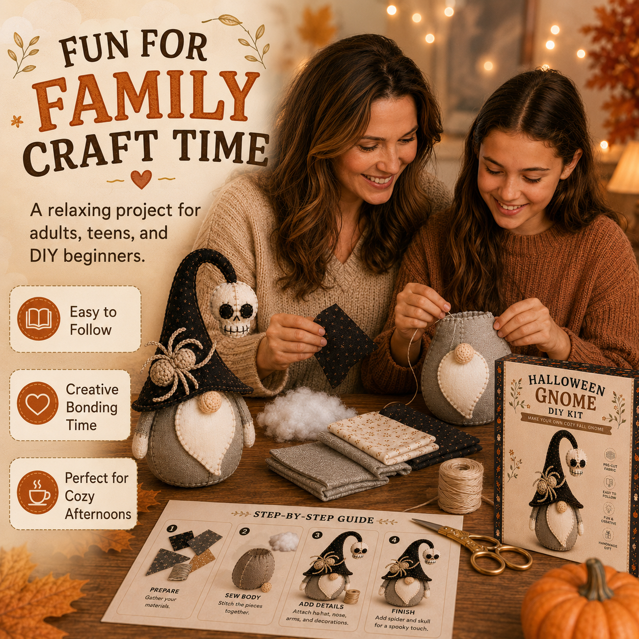 Halloween Fall Gnome DIY Craft Kit
