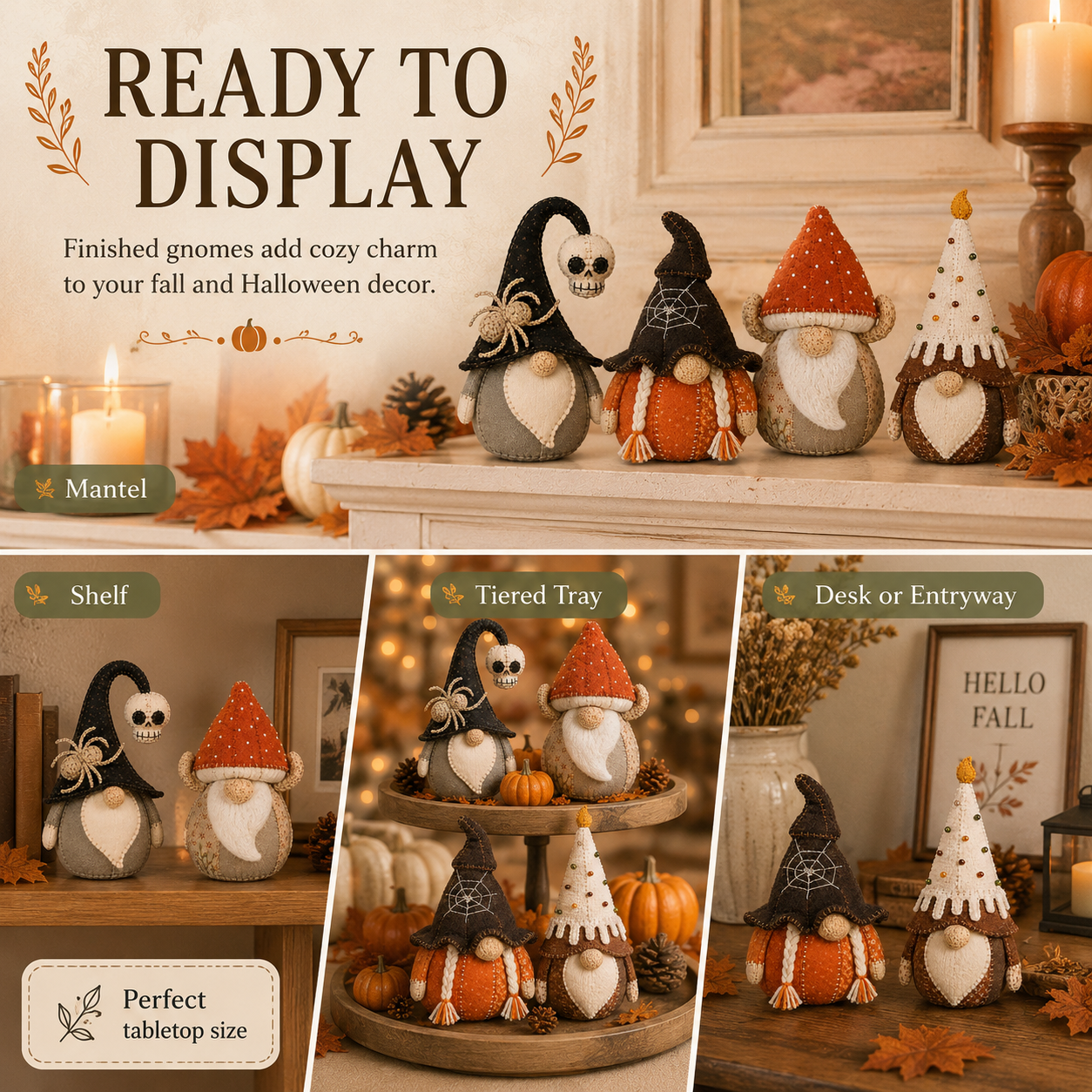 Halloween Fall Gnome DIY Craft Kit