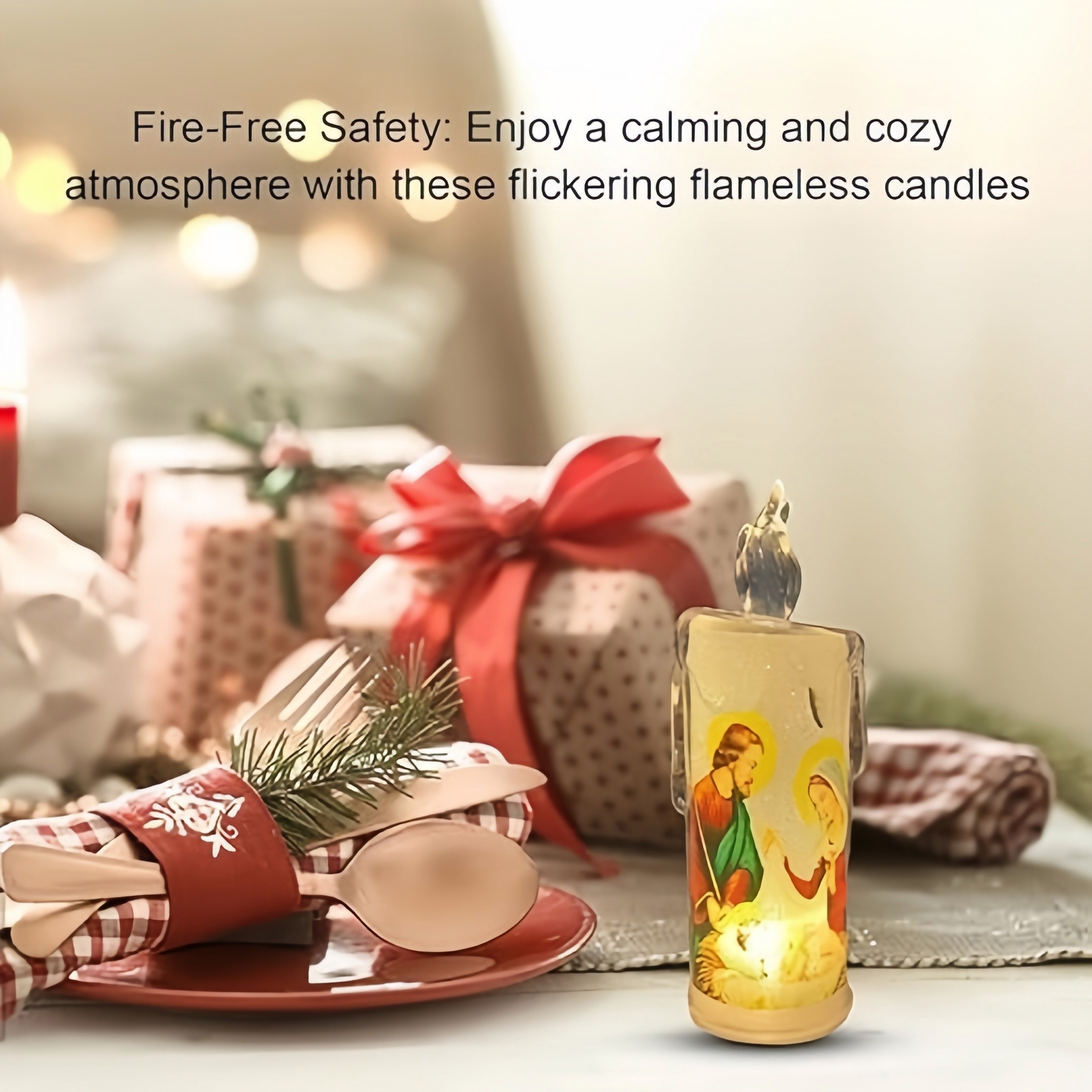 Led Prayer Flameless Candles