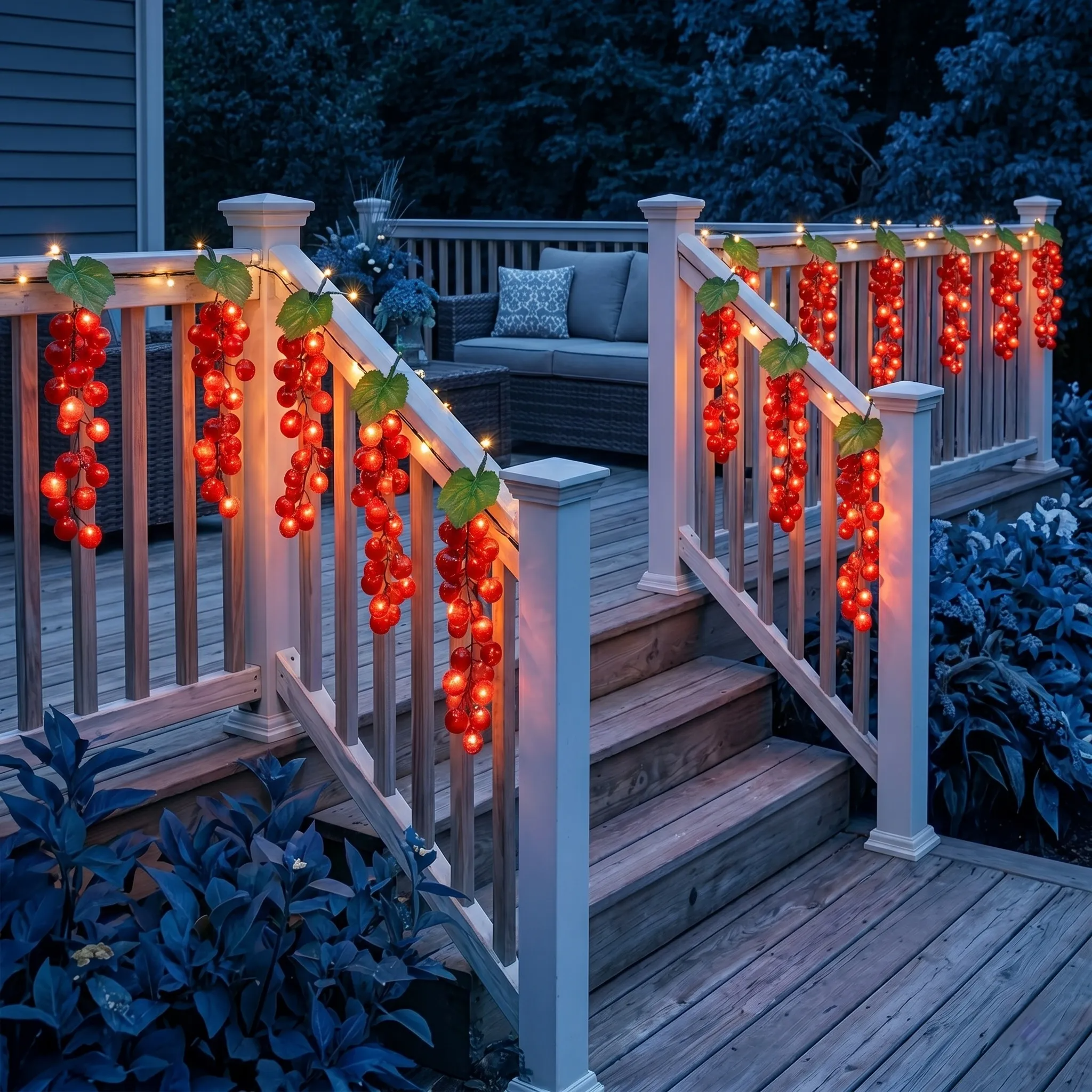 Solar & USB Grape Cluster Lights
