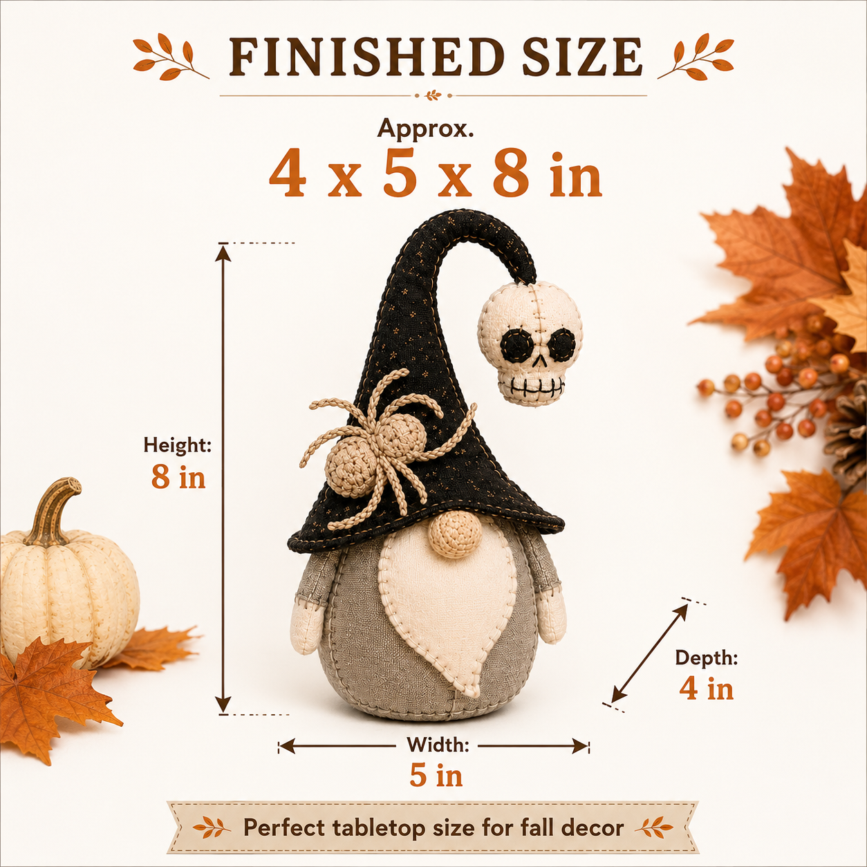 Halloween Fall Gnome DIY Craft Kit