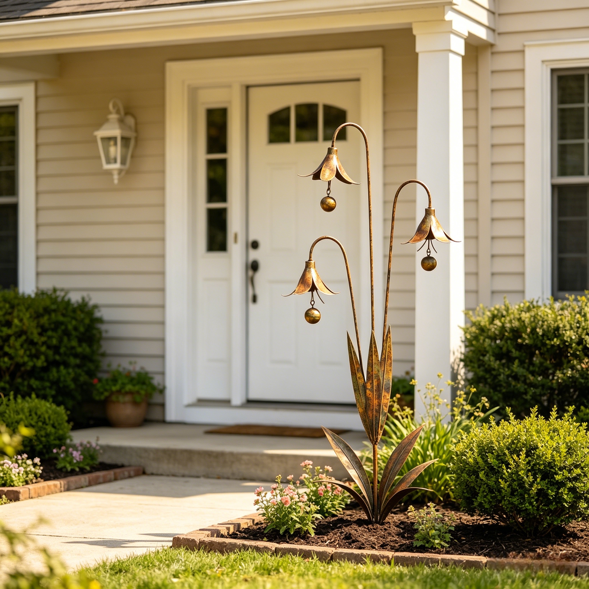 Triple Bluebells Garden Stake