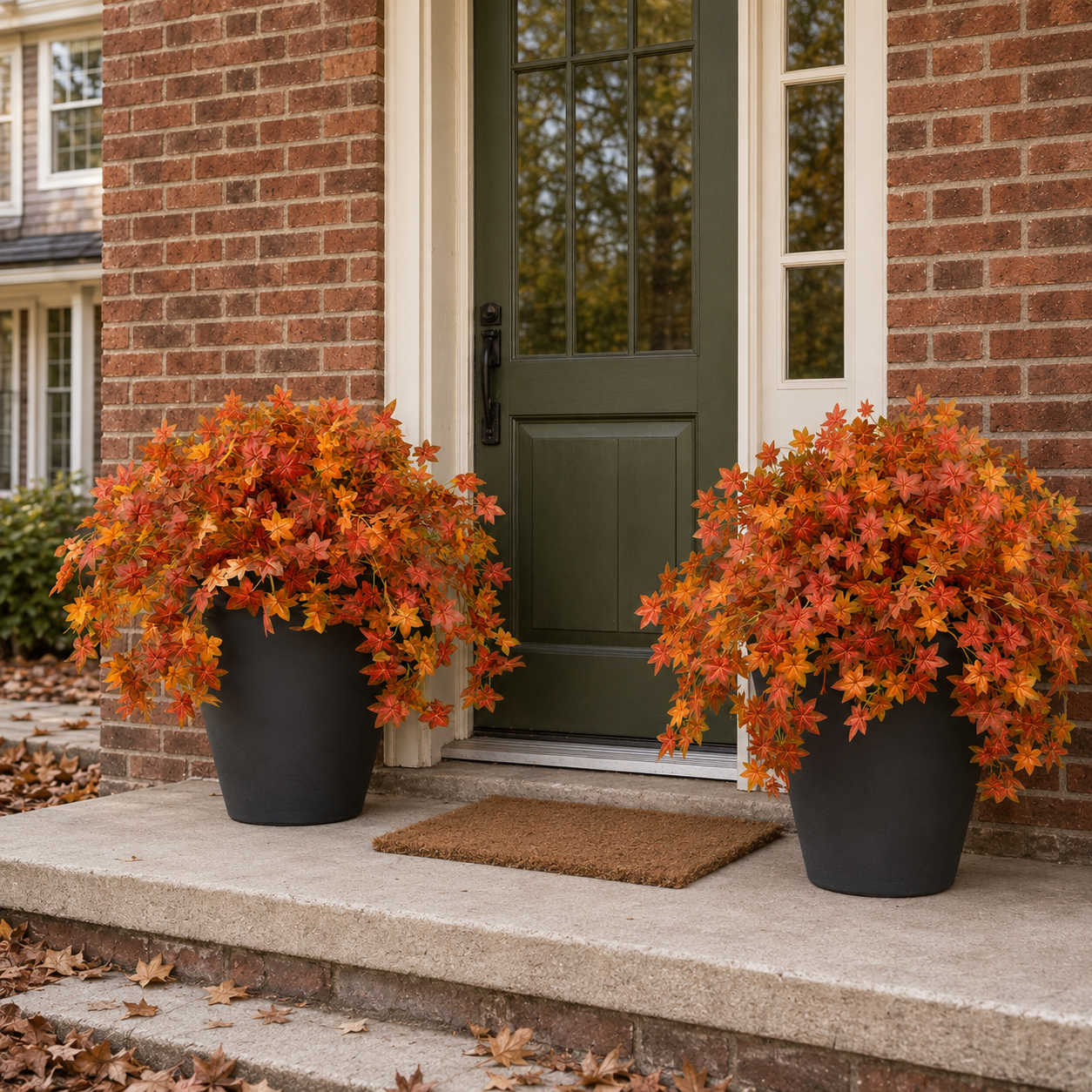 Artificial Cascading Maple Leaf Bush