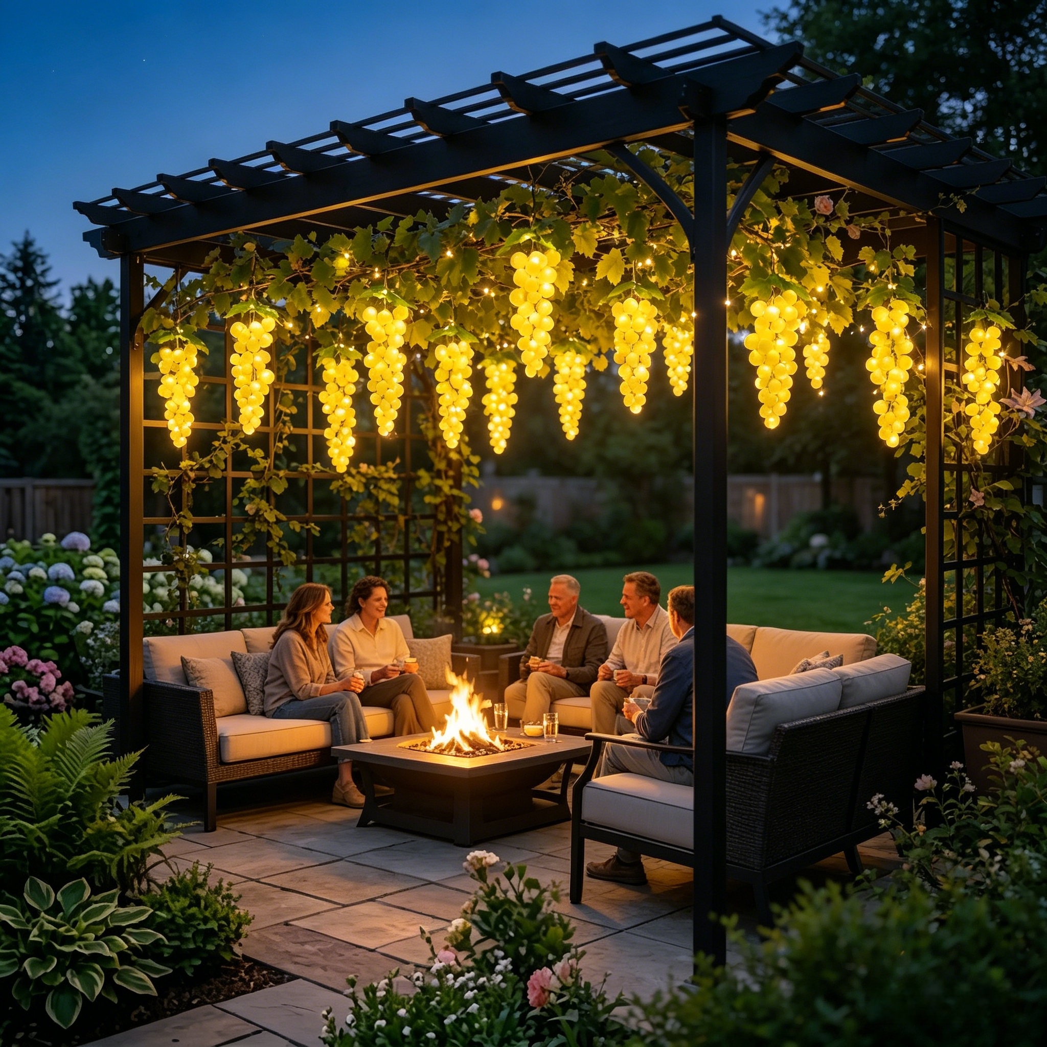 Solar & USB Grape Cluster Lights