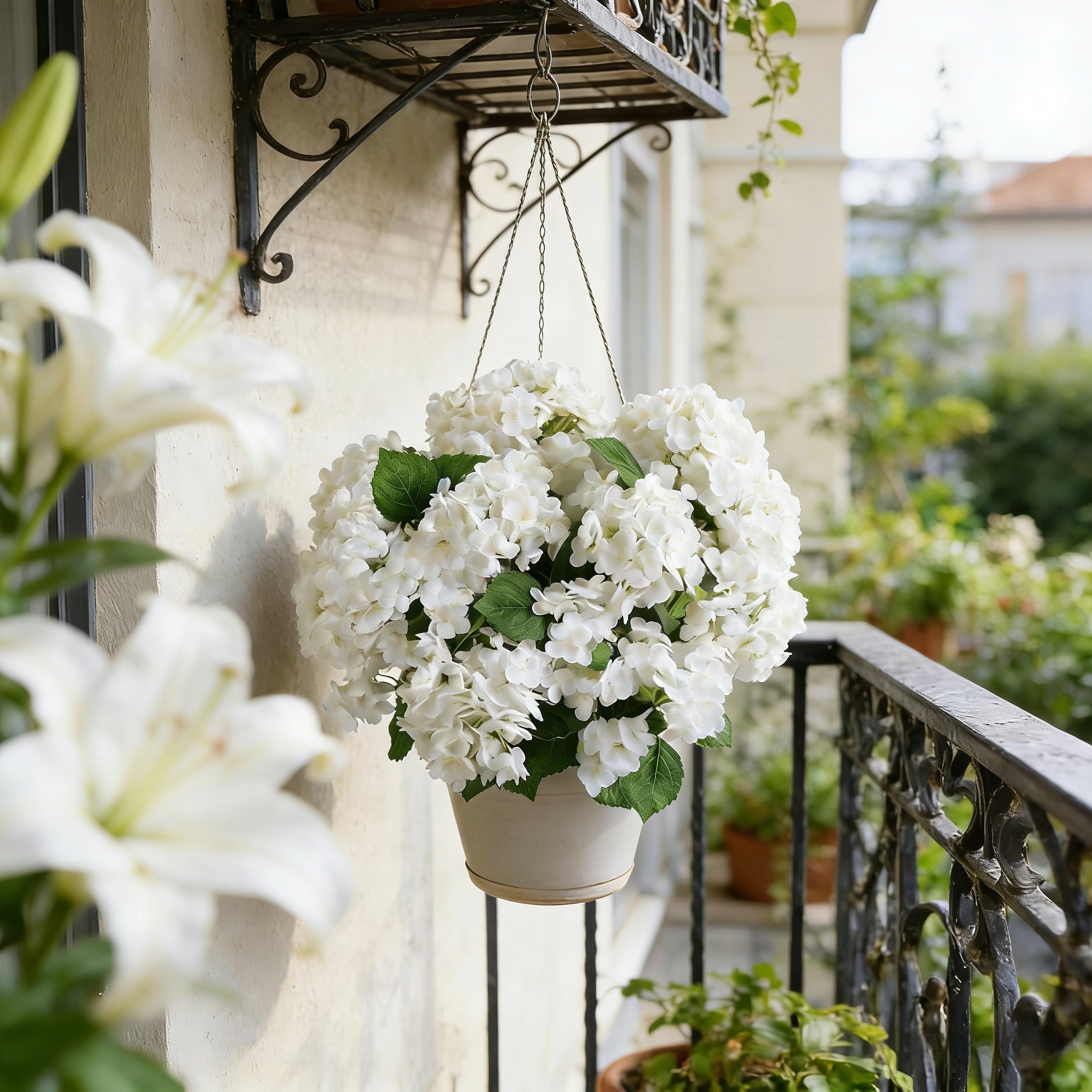 Artificial Hydrangea Bush