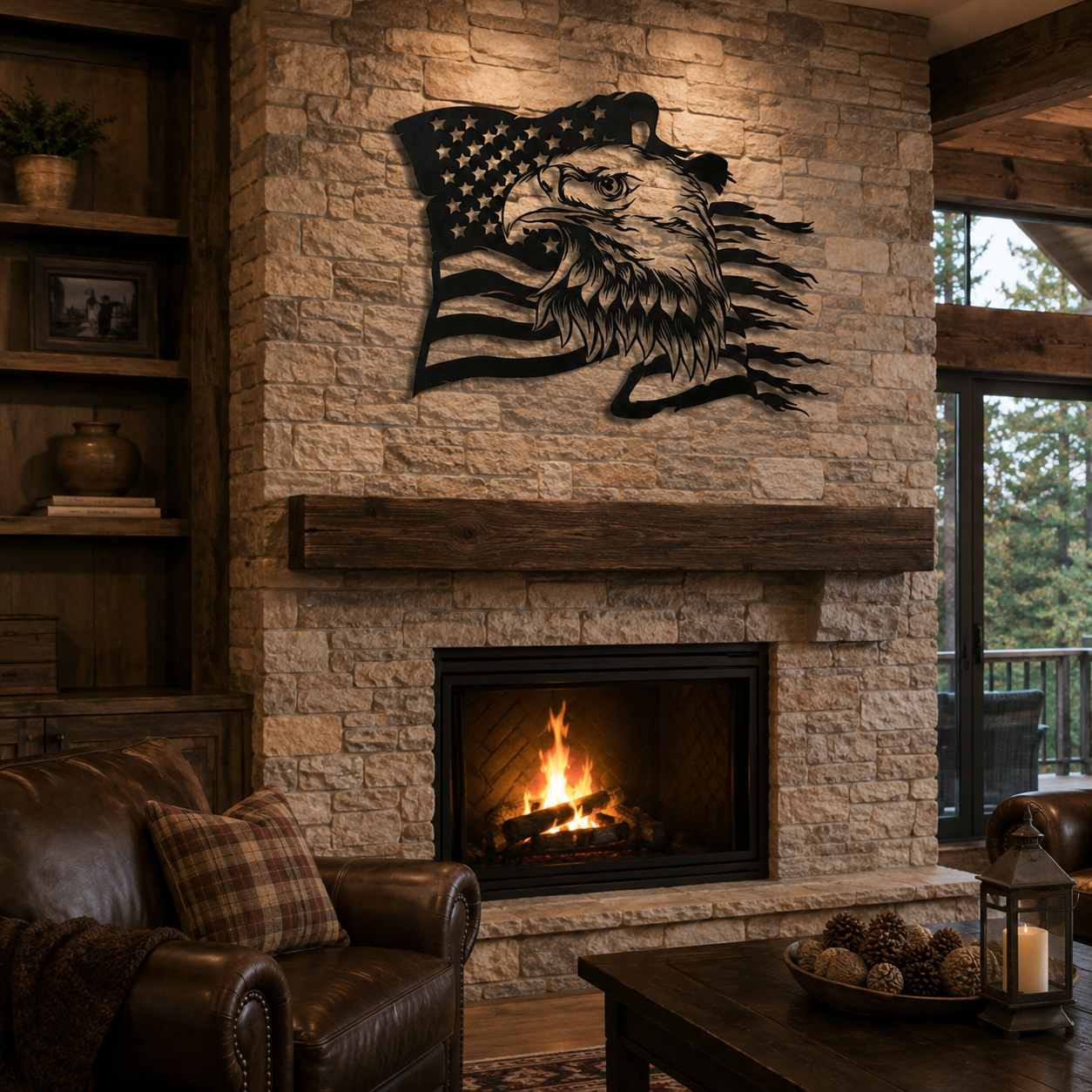 American Eagle Metal Wall Art
