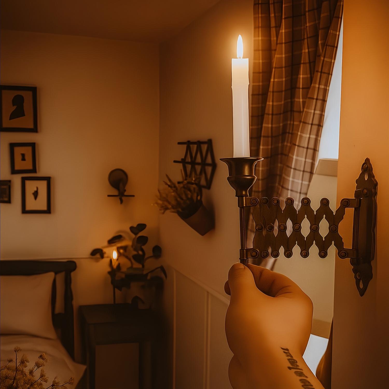 Vintage Wall-Mounted Candle Holder