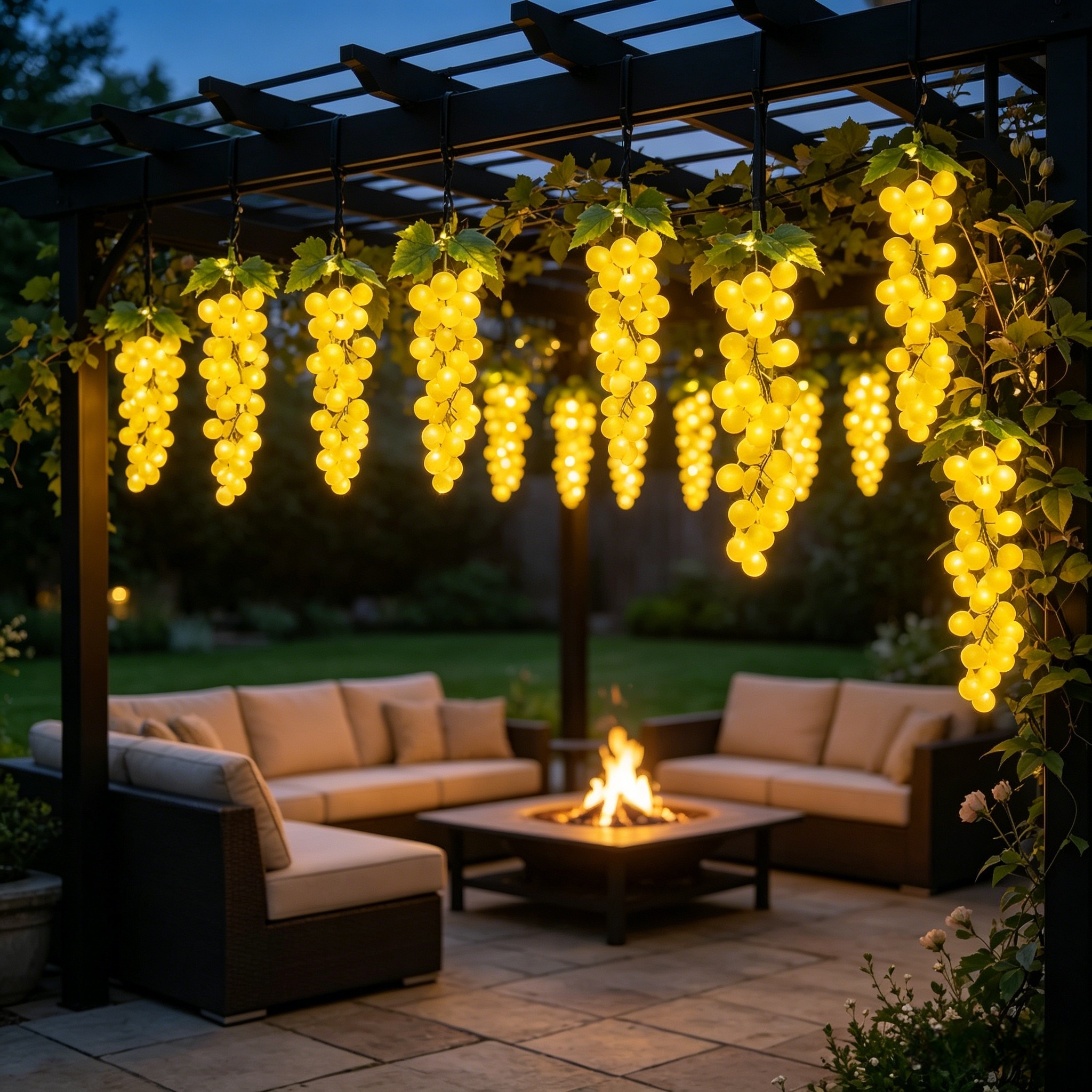 Solar & USB Grape Cluster Lights