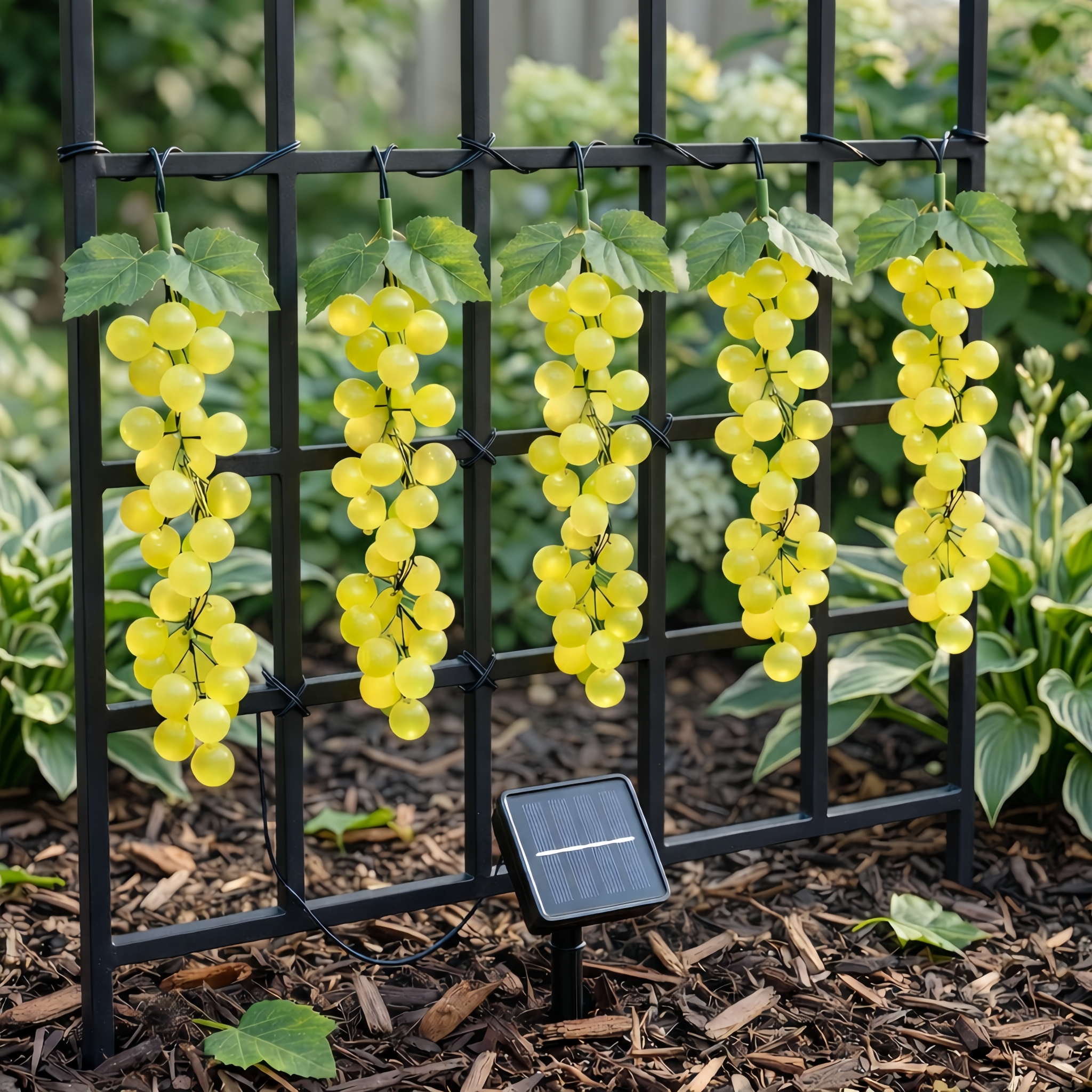 Solar & USB Grape Cluster Lights - Set of 3