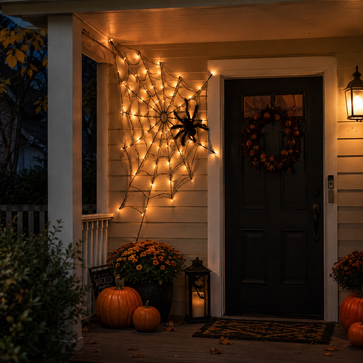 Halloween Spider Web Lights