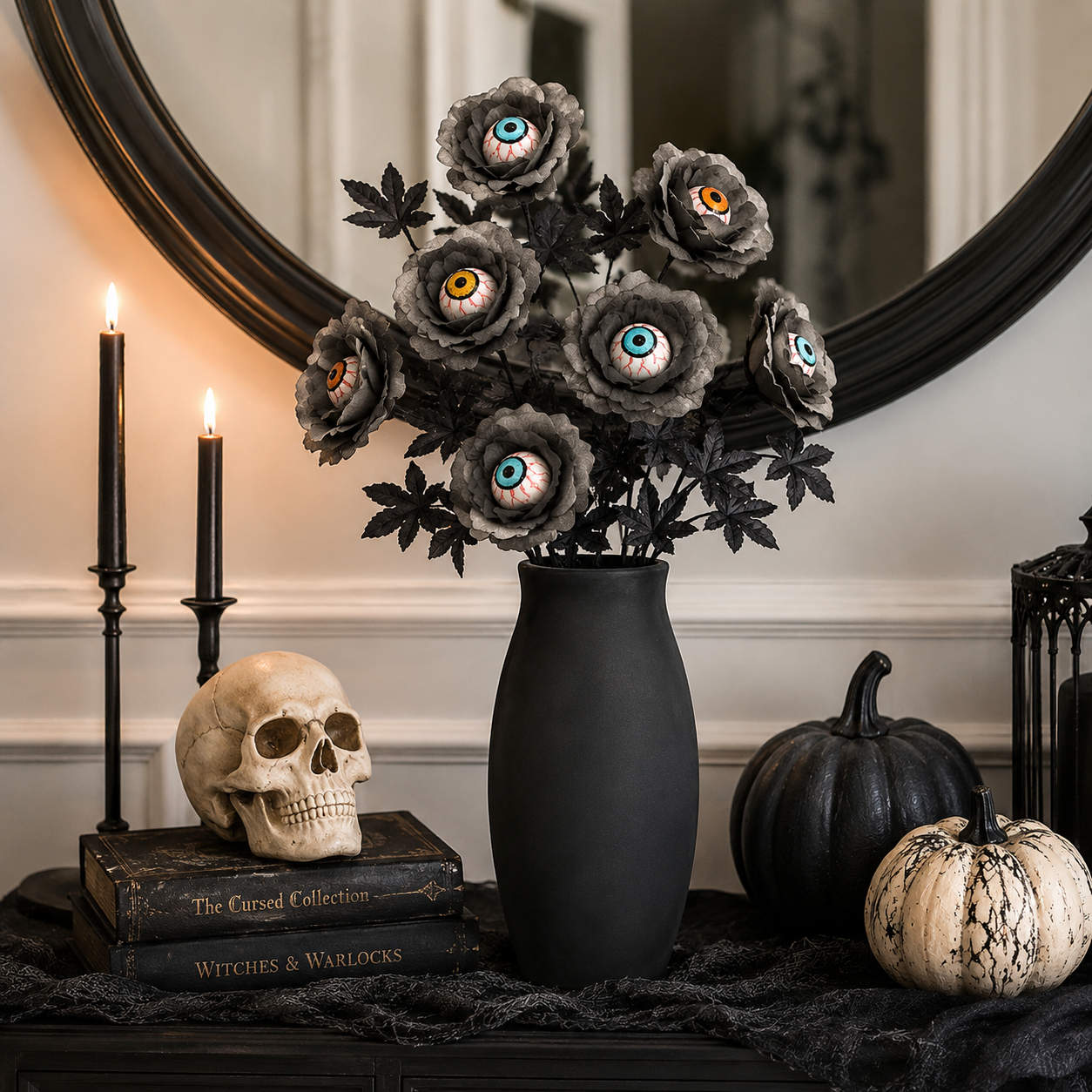 Halloween Eyeball Rose Stems