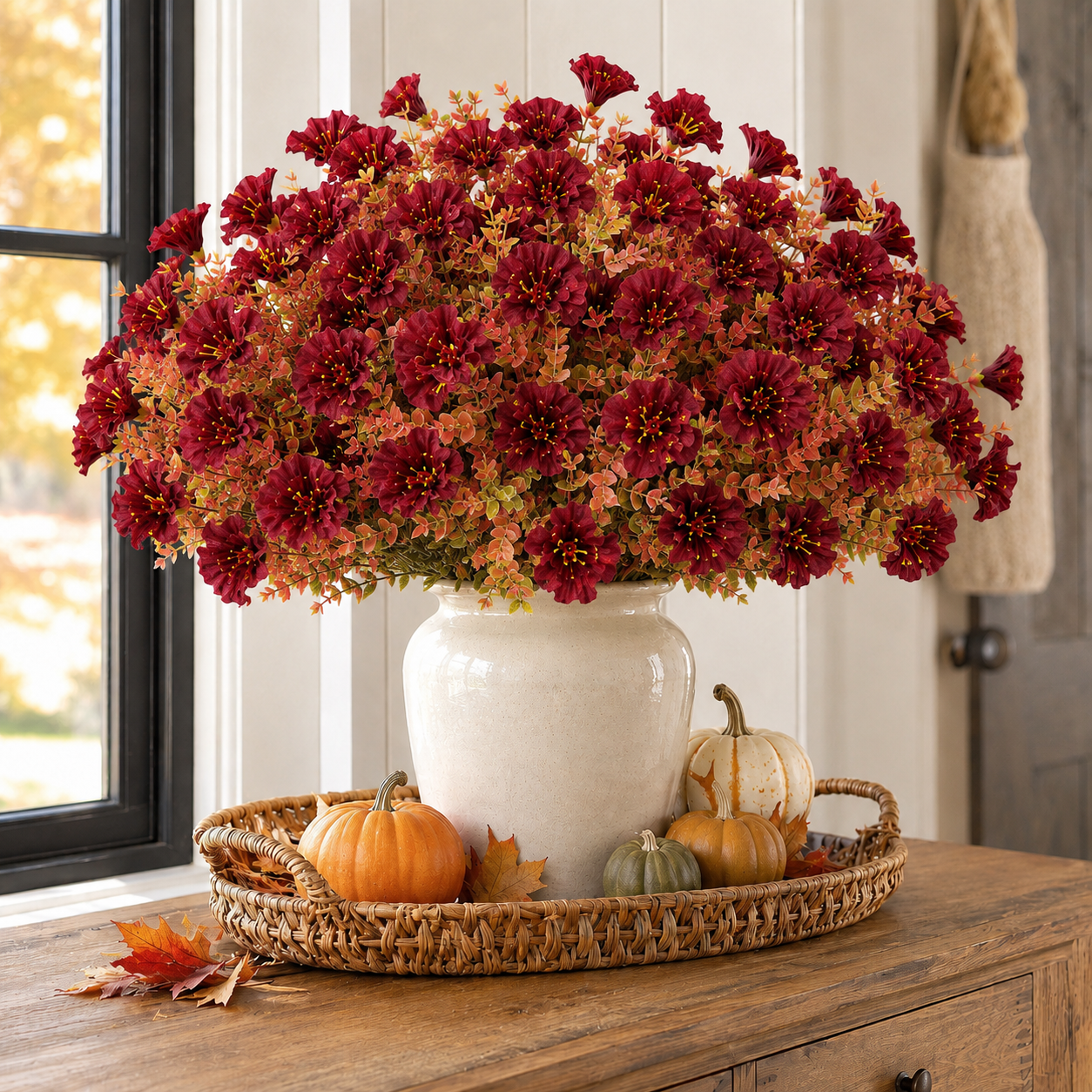 Autumn Harvest Outdoor Faux Flower Bouquets