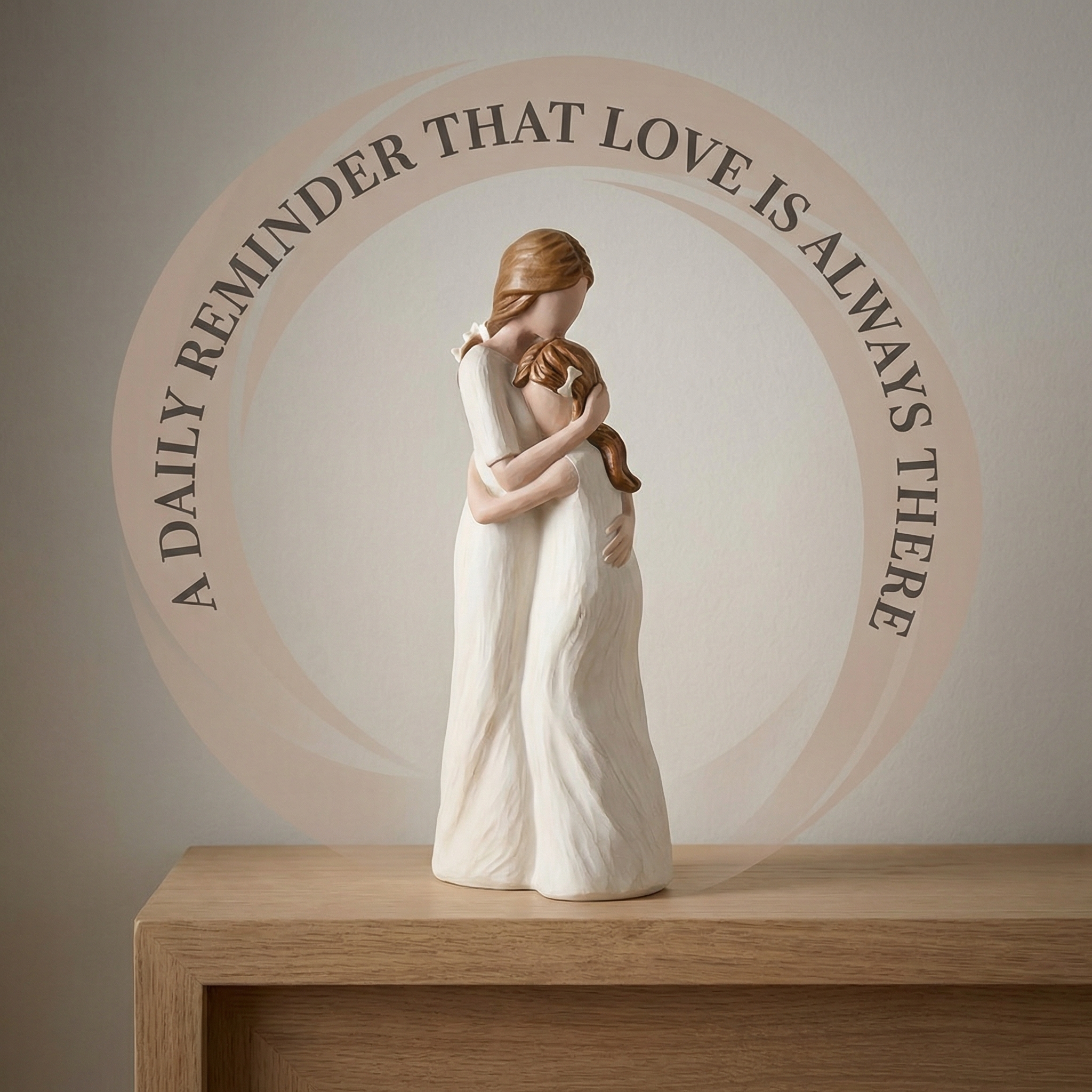 Mother & Daughter Hug Figurine