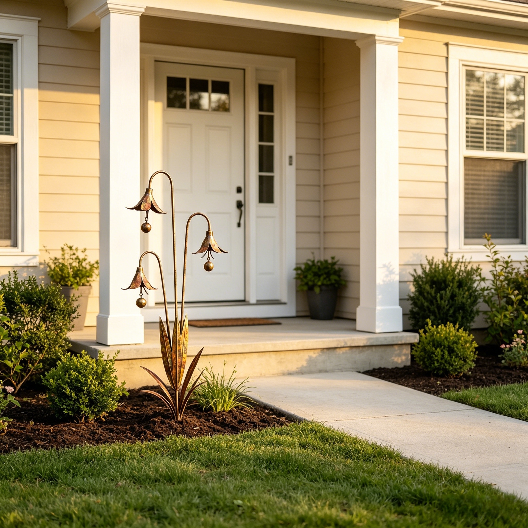 Triple Bluebells Garden Stake