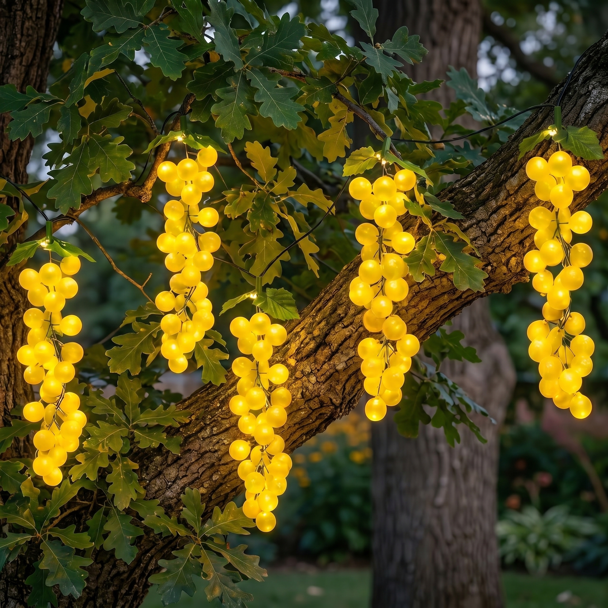 Solar & USB Grape Cluster Lights