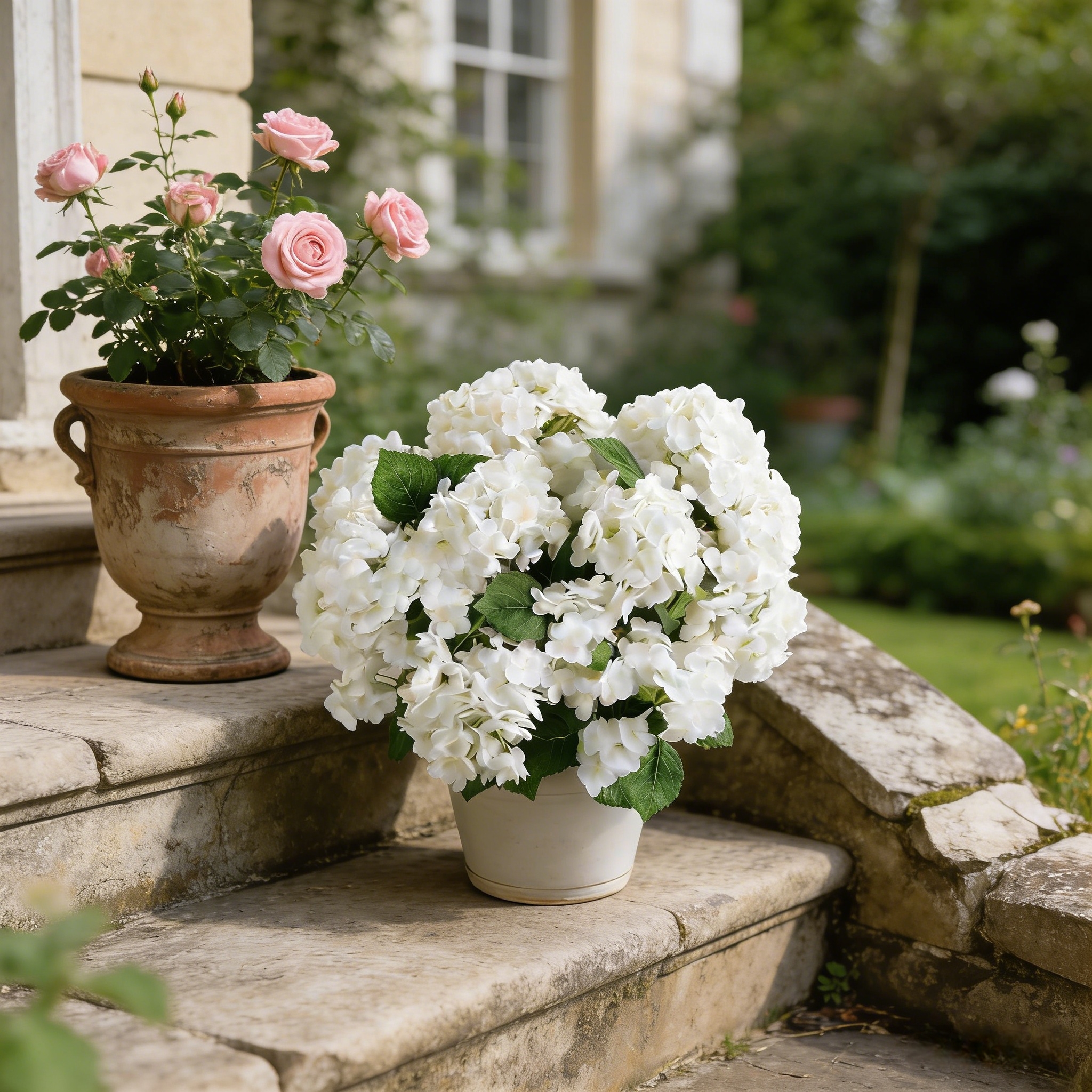 Artificial Hydrangea Bush