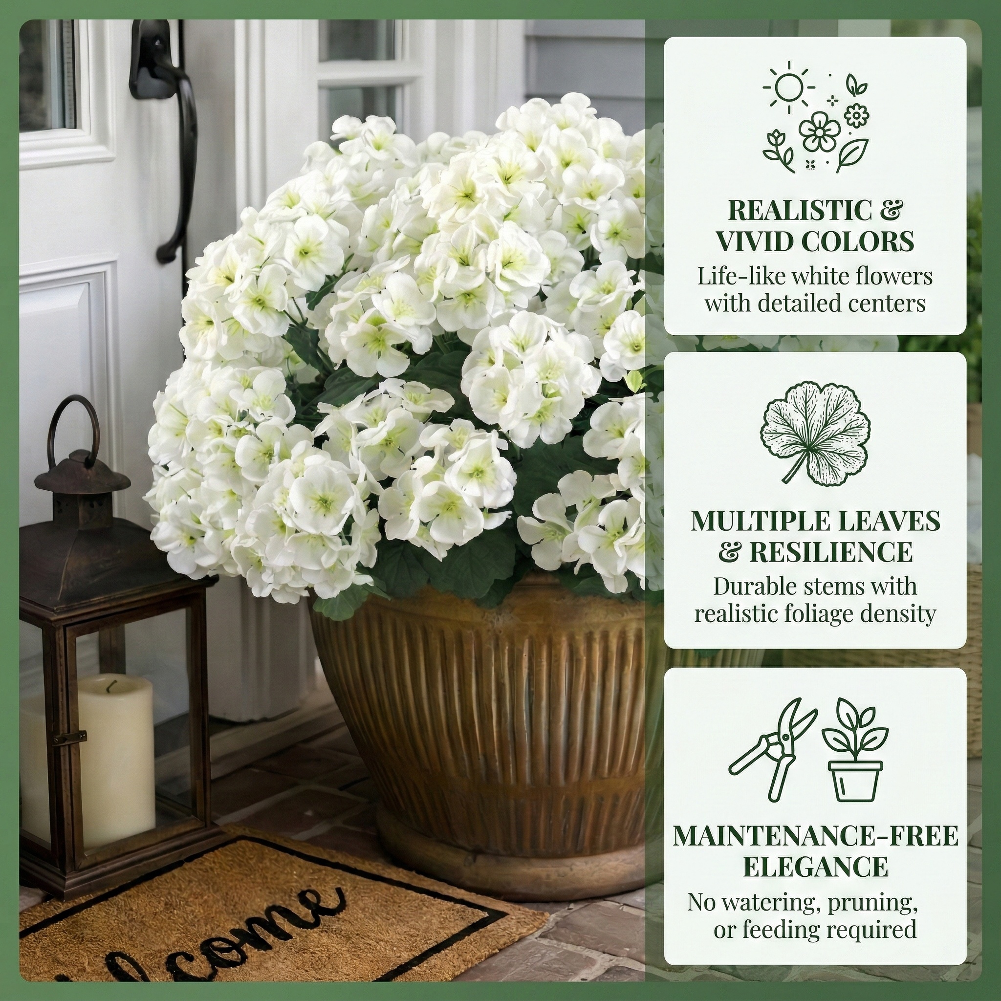 Artificial Geranium Flowers