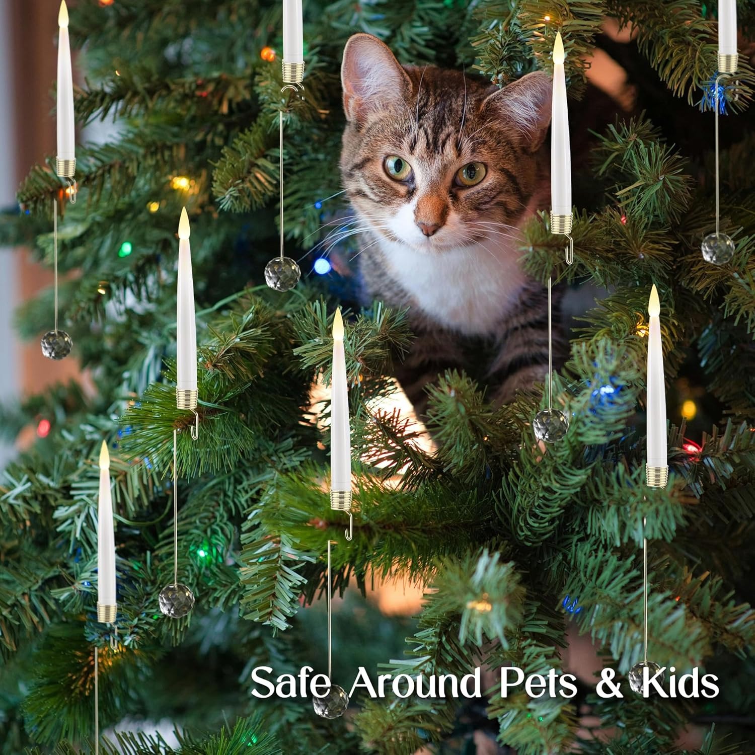 6-Pack Christmas Tree Candles