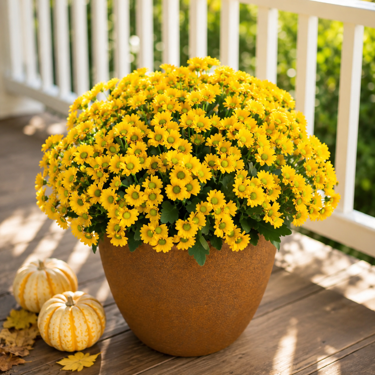 Outdoor Artificial Fall Mums Flower Bundles