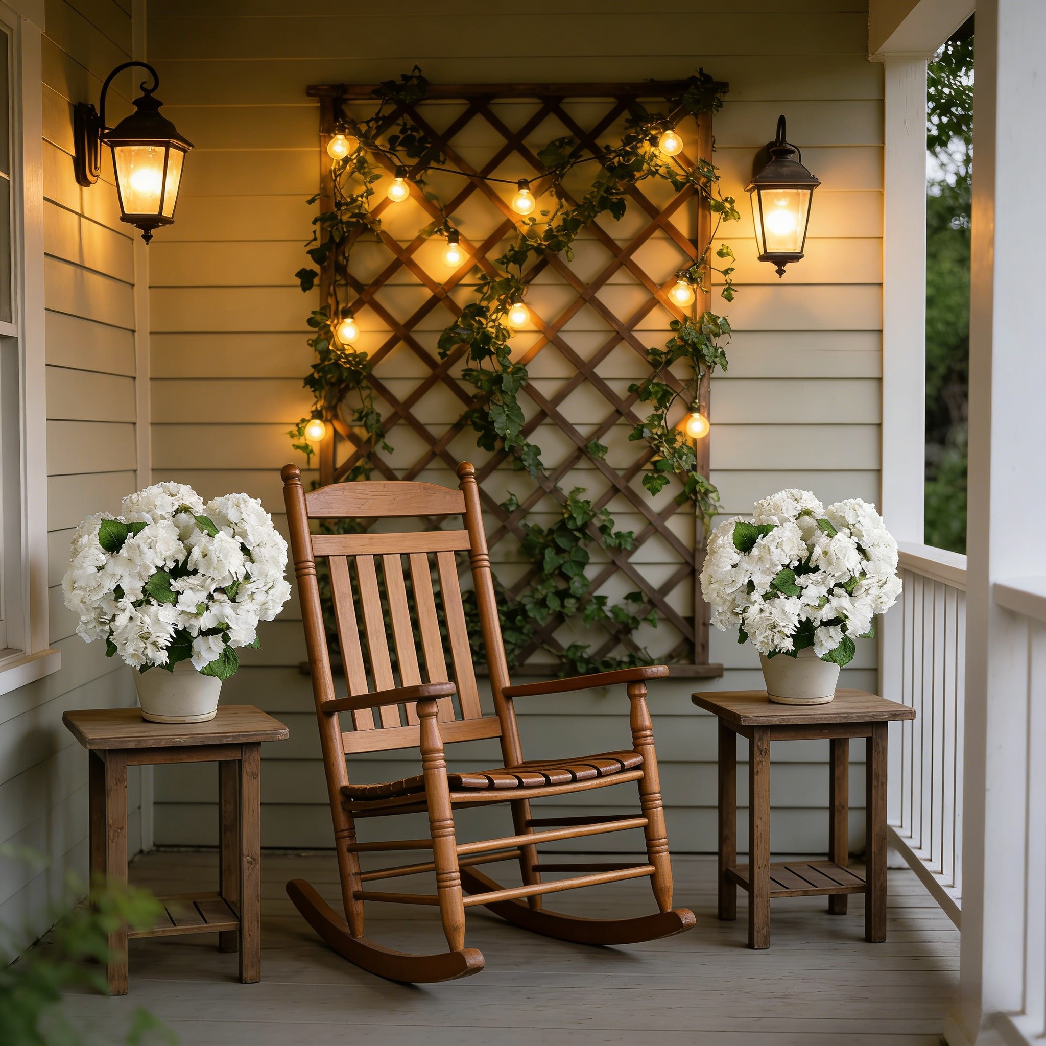 Artificial Hydrangea Bush