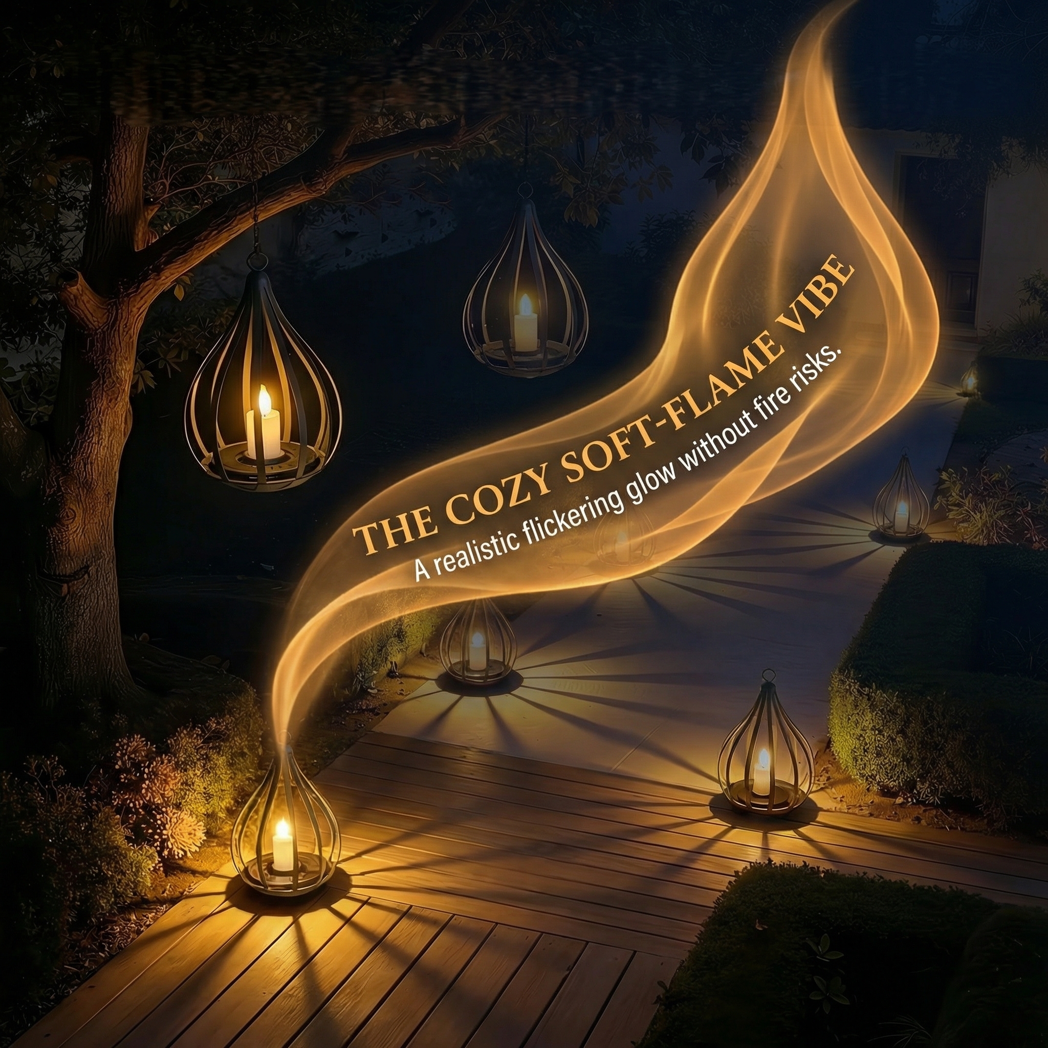 Solar Outdoor Pendant Light