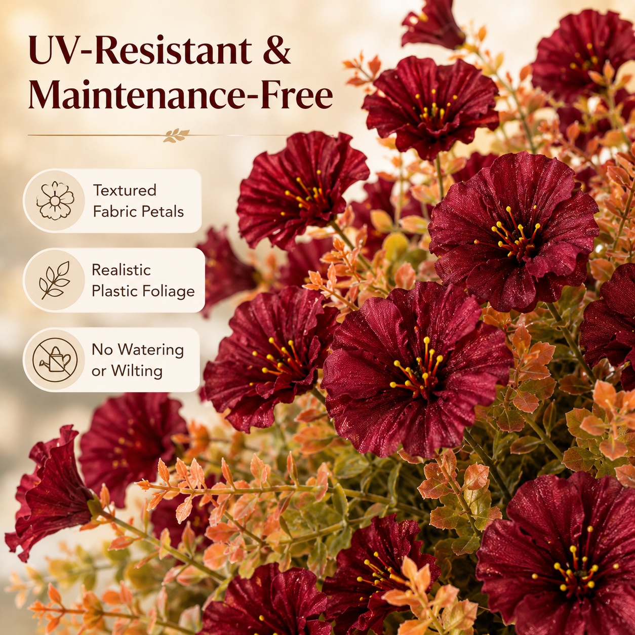 Autumn Harvest Outdoor Faux Flower Bouquets