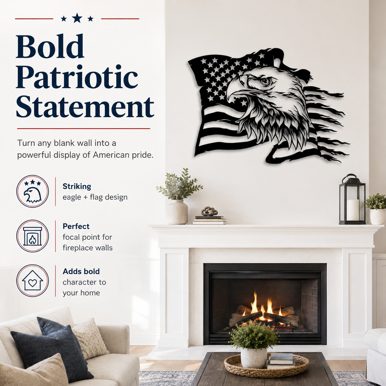 American Eagle Metal Wall Art