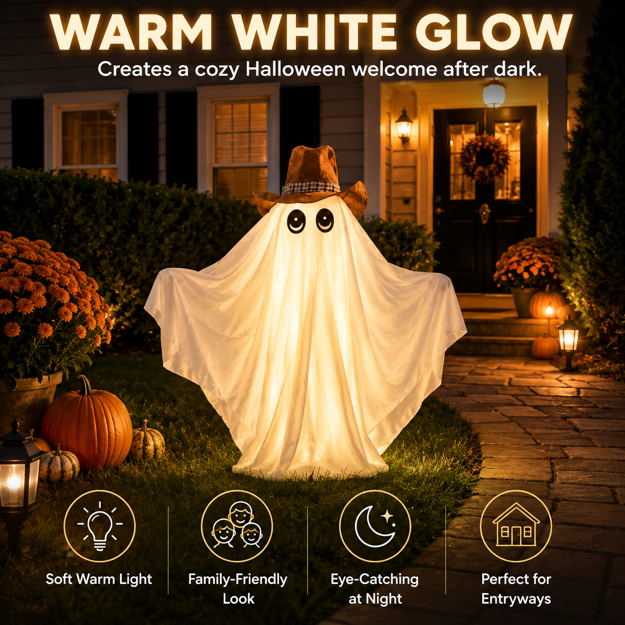Lighted Halloween Outdoor Ghost