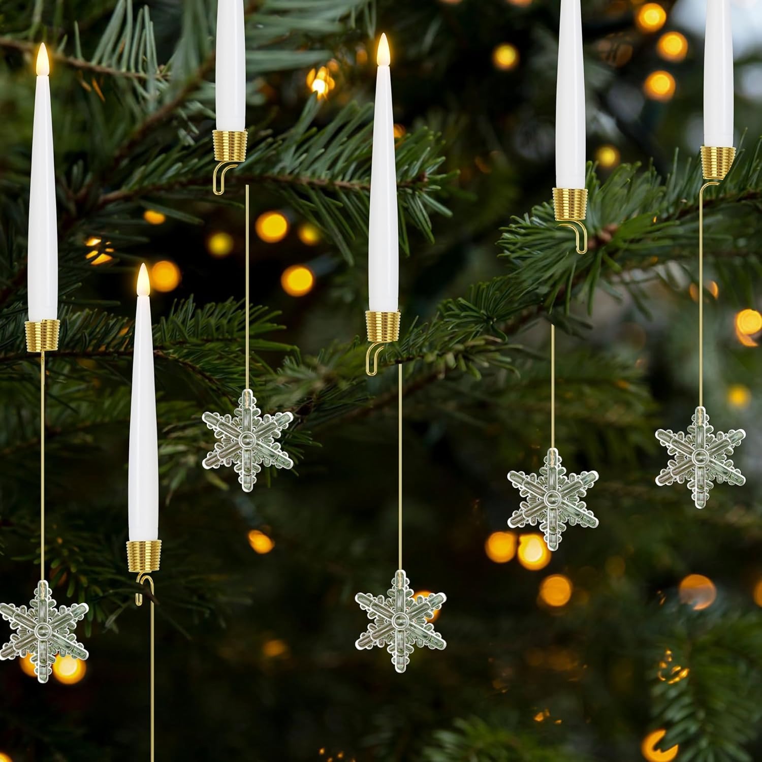 6-Pack Christmas Tree Candles