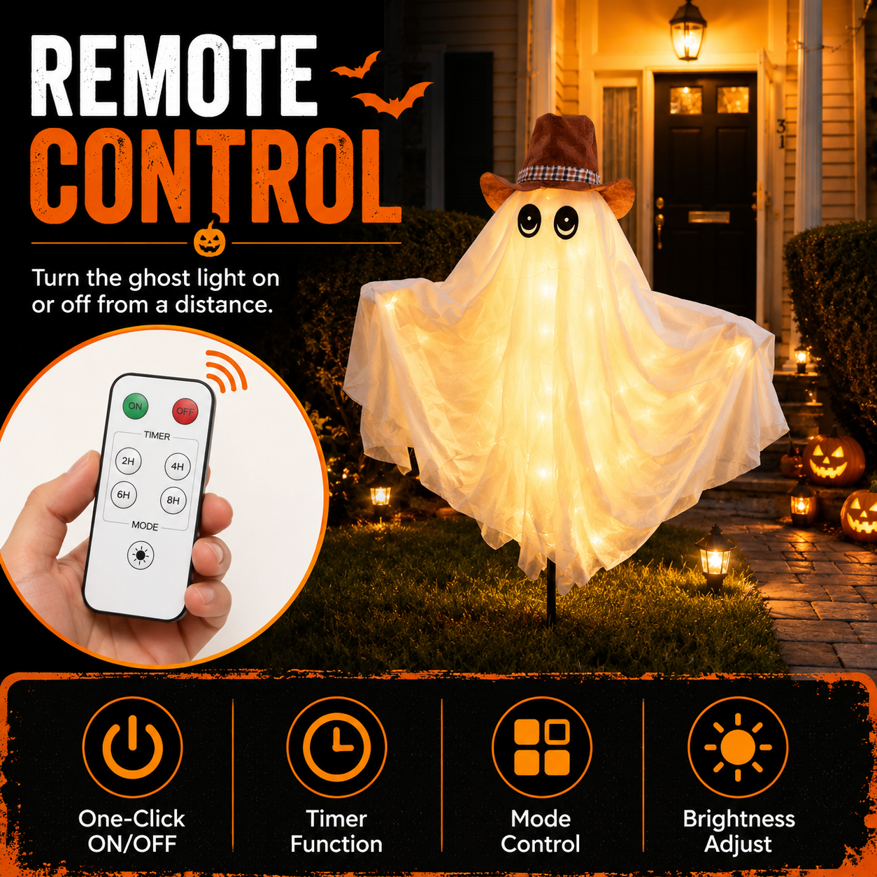 Lighted Halloween Outdoor Ghost